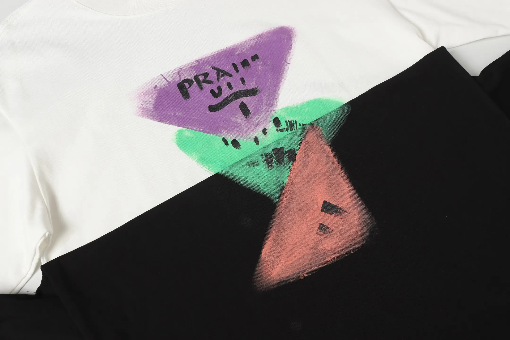 Hand-Painted Logo Oversized Cotton T-Shirt D9013714 — view 6