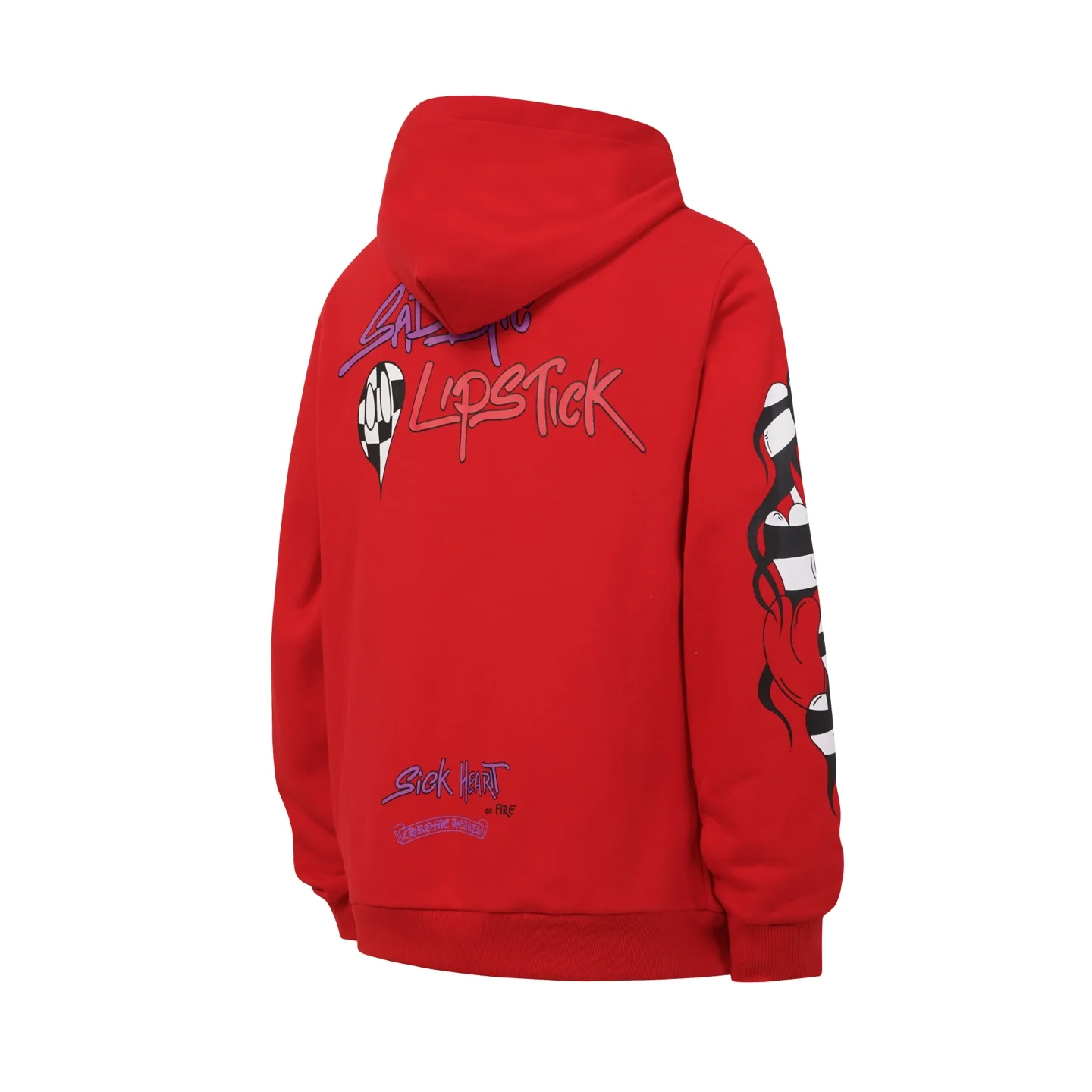 Graffiti Print Fleece-Back Hoodie D15521240 — view 3
