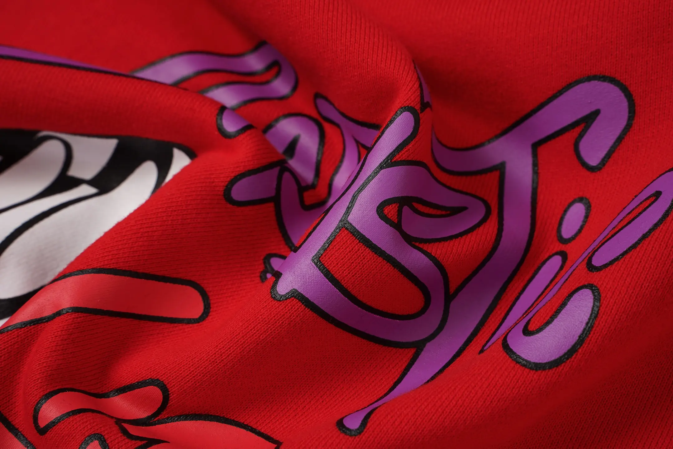 Graffiti Print Fleece-Back Hoodie D15521240 — view 8