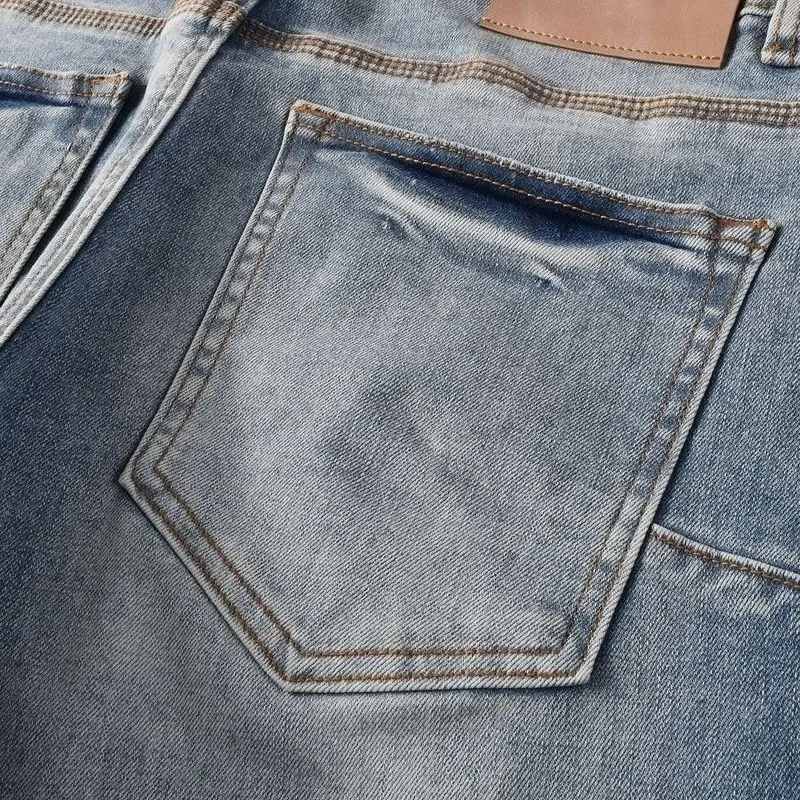 Paint-Splatter Slim-Fit Stretch Jeans D16021861 — view 6
