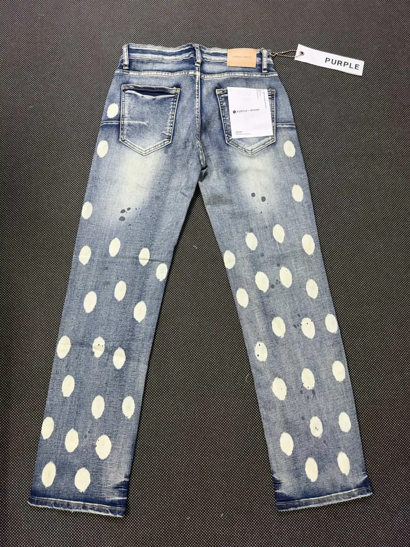 Distressed Paint-Splatter Slim-Fit Jeans D16021860 — view 11