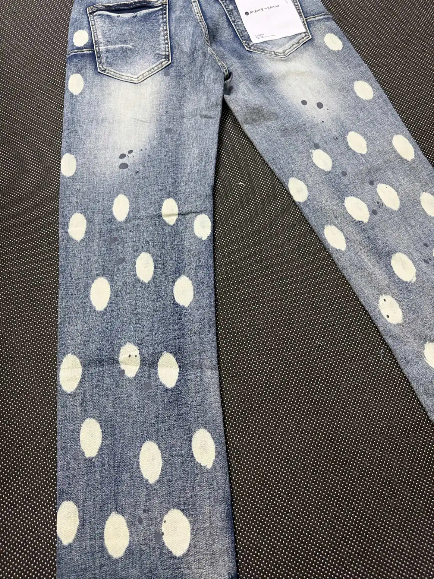 Distressed Paint-Splatter Slim-Fit Jeans D16021860 — view 17
