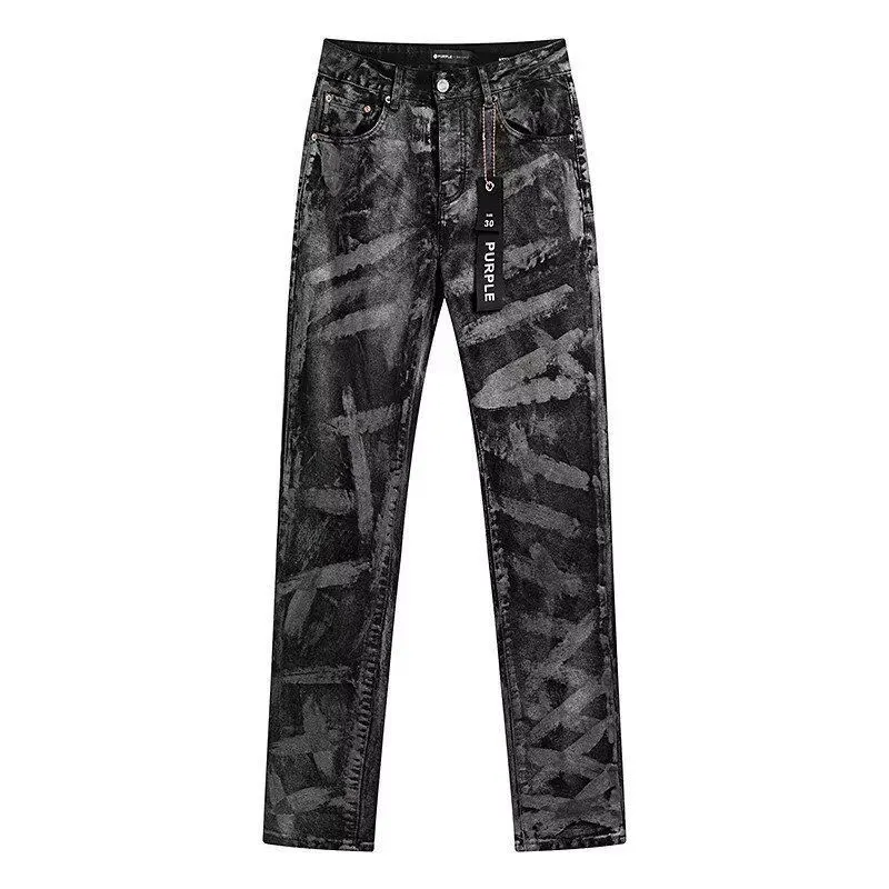 Tie-Dye Graffiti Print Slim-Fit Jeans D16521850 — view 2