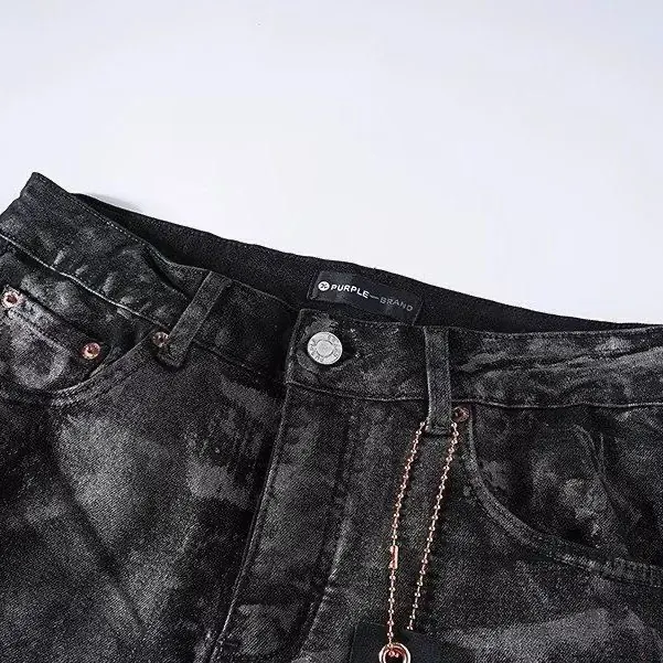 Tie-Dye Graffiti Print Slim-Fit Jeans D16521850 — view 4