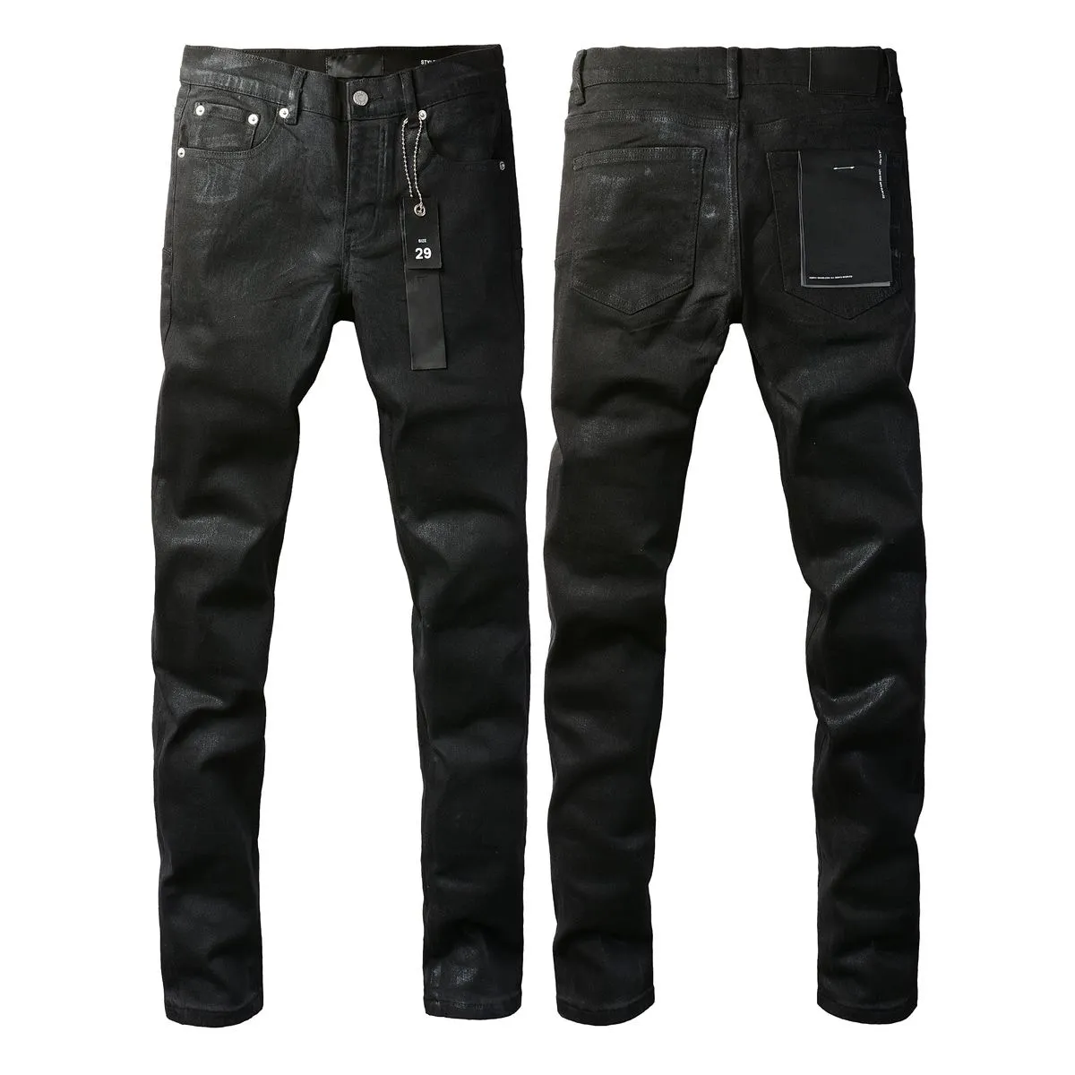 Coated Waxed Slim-Fit Jeans D16521849
