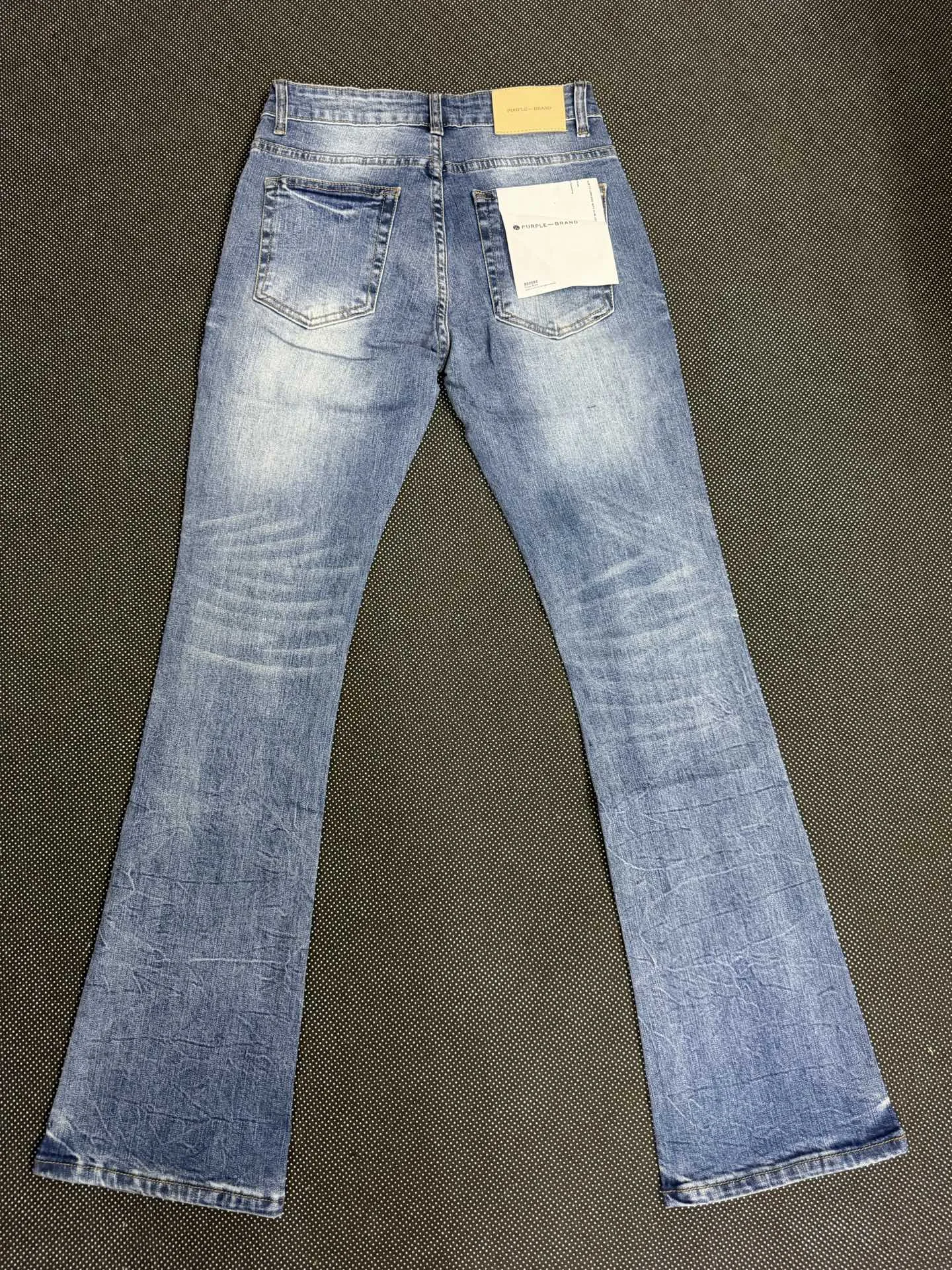 Distressed Bootcut Jeans with Patchwork Detail D19021842 — view 2