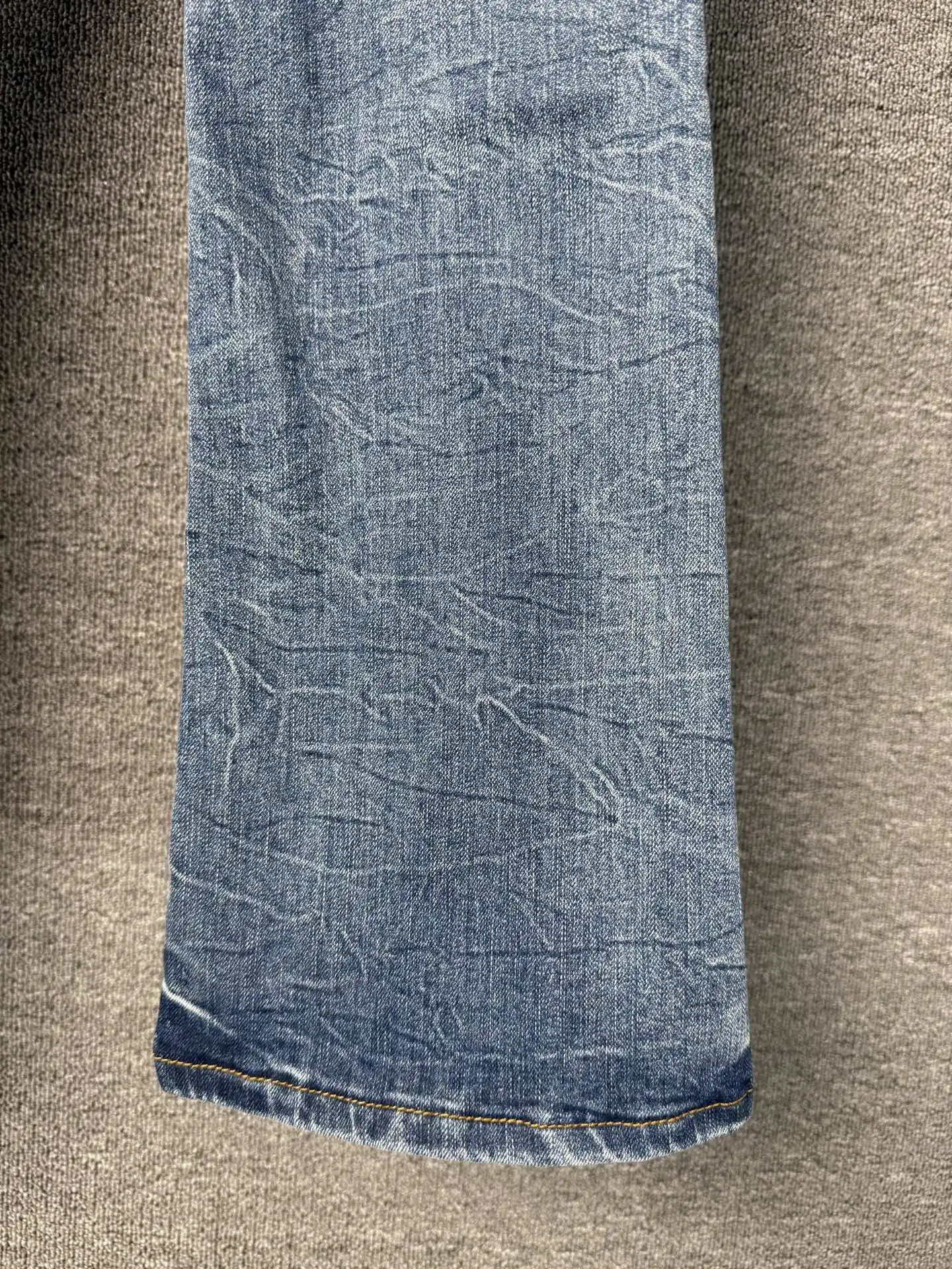 Distressed Bootcut Jeans with Patchwork Detail D19021842 — view 20