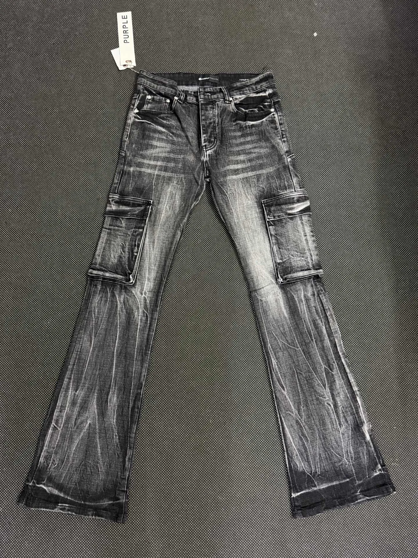 Purple Brand Lightning Wash Cargo Jeans D18021840