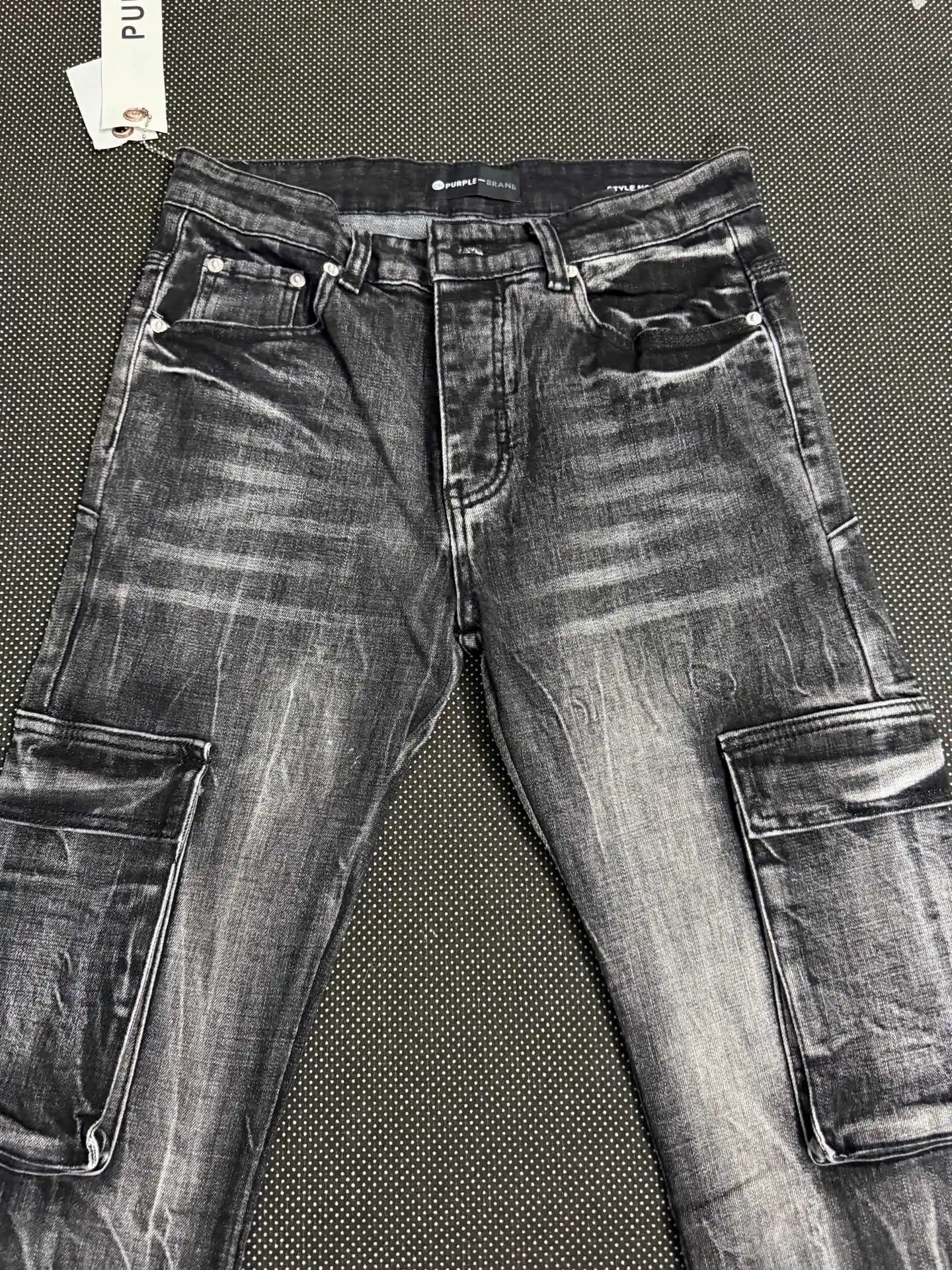Purple Brand Lightning Wash Cargo Jeans D18021840 — view 3