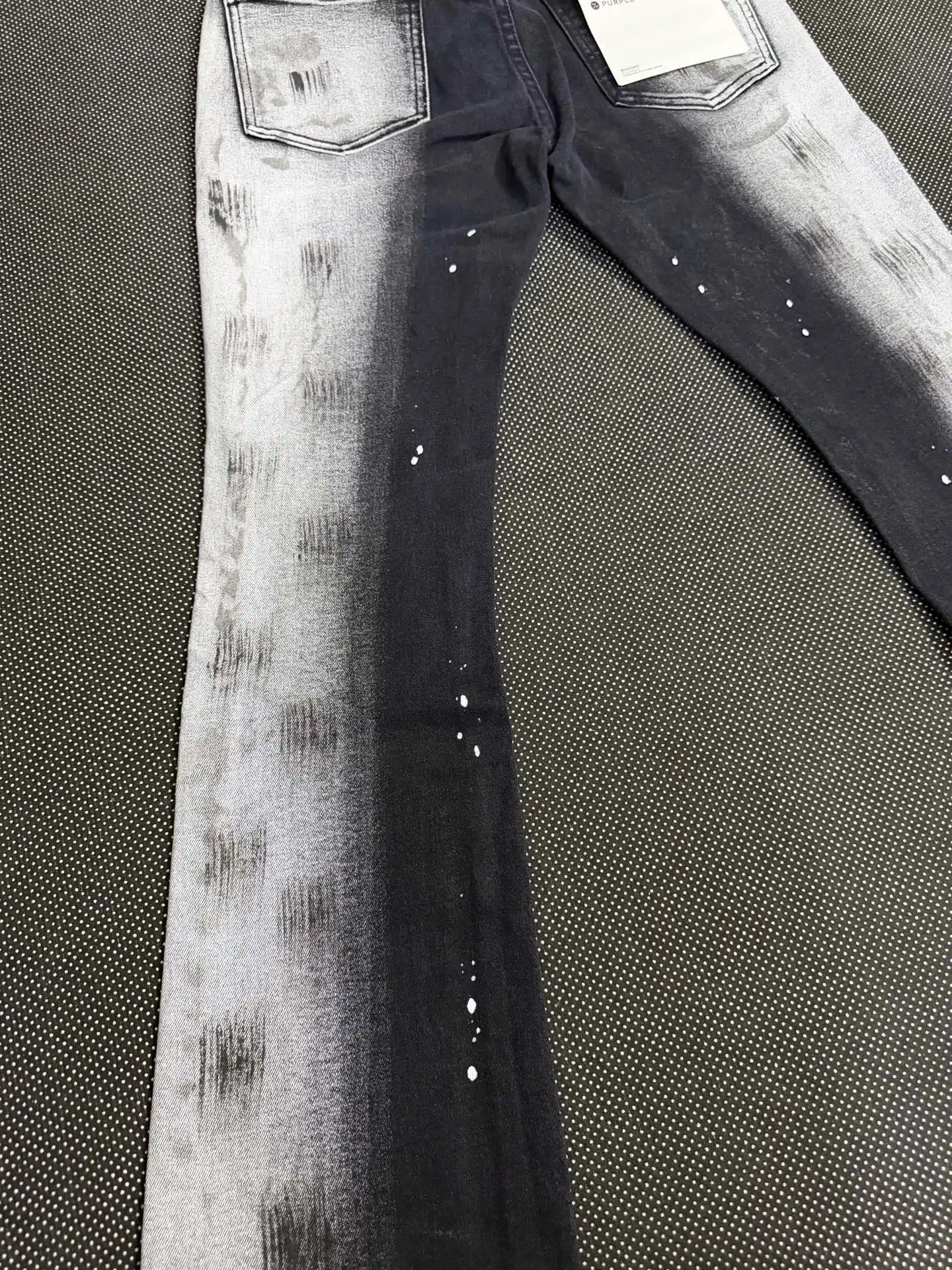 Purple Brand Paint-Splatter Gradient Slim-Leg Jeans D18021839 — view 8