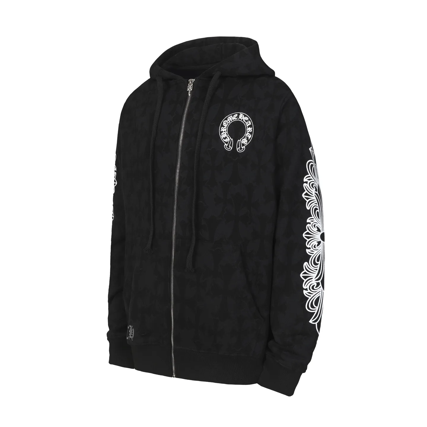 Logo-Print Monogram Zip-Up Hoodie D16513490 — view 2