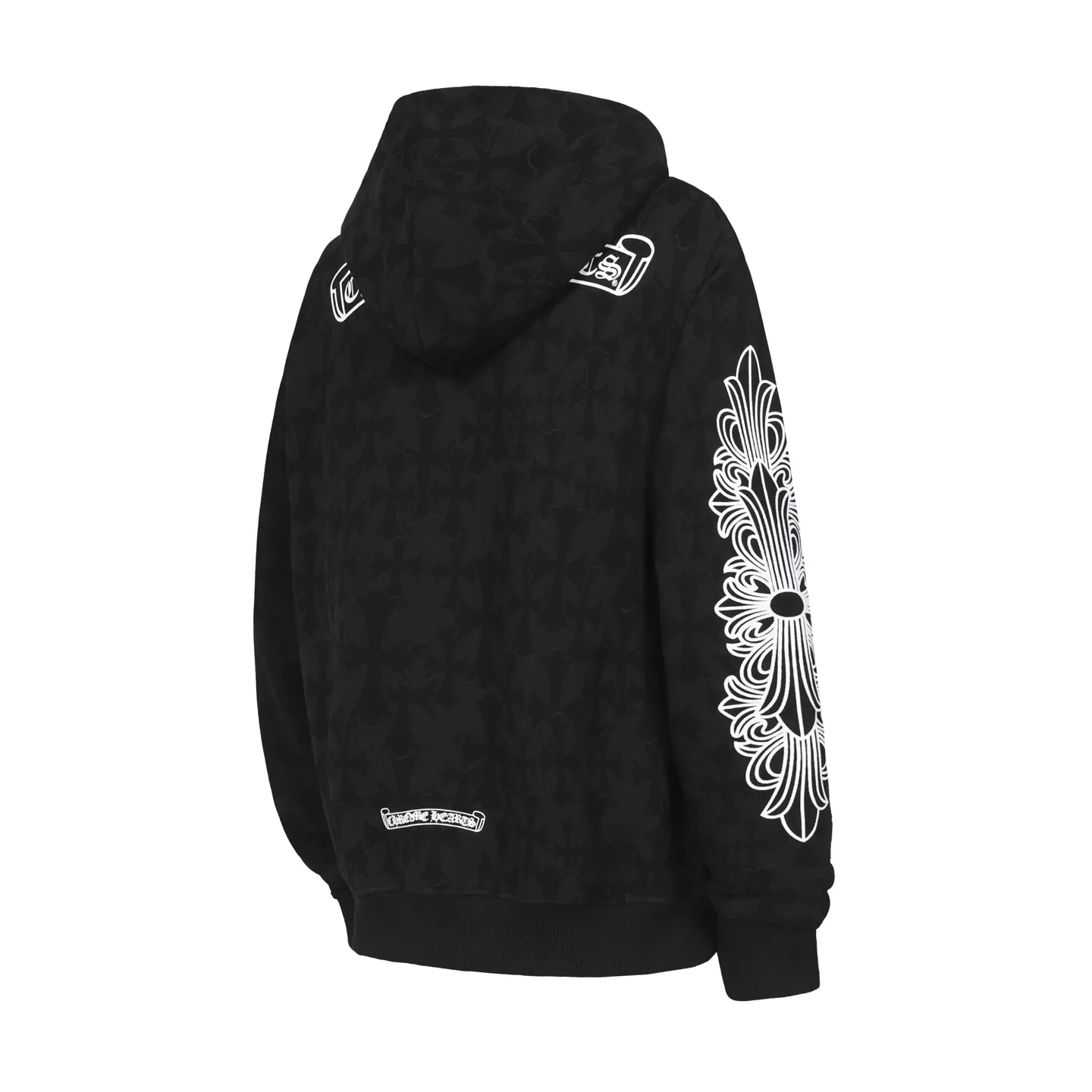 Logo-Print Monogram Zip-Up Hoodie D16513490 — view 3