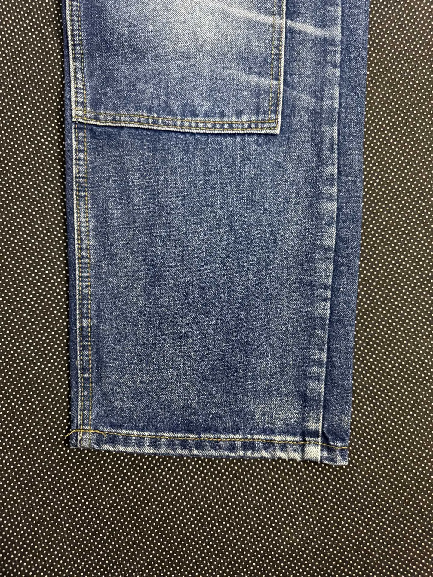 Double-Knee Washed Denim Work Pants D18021835 — view 5