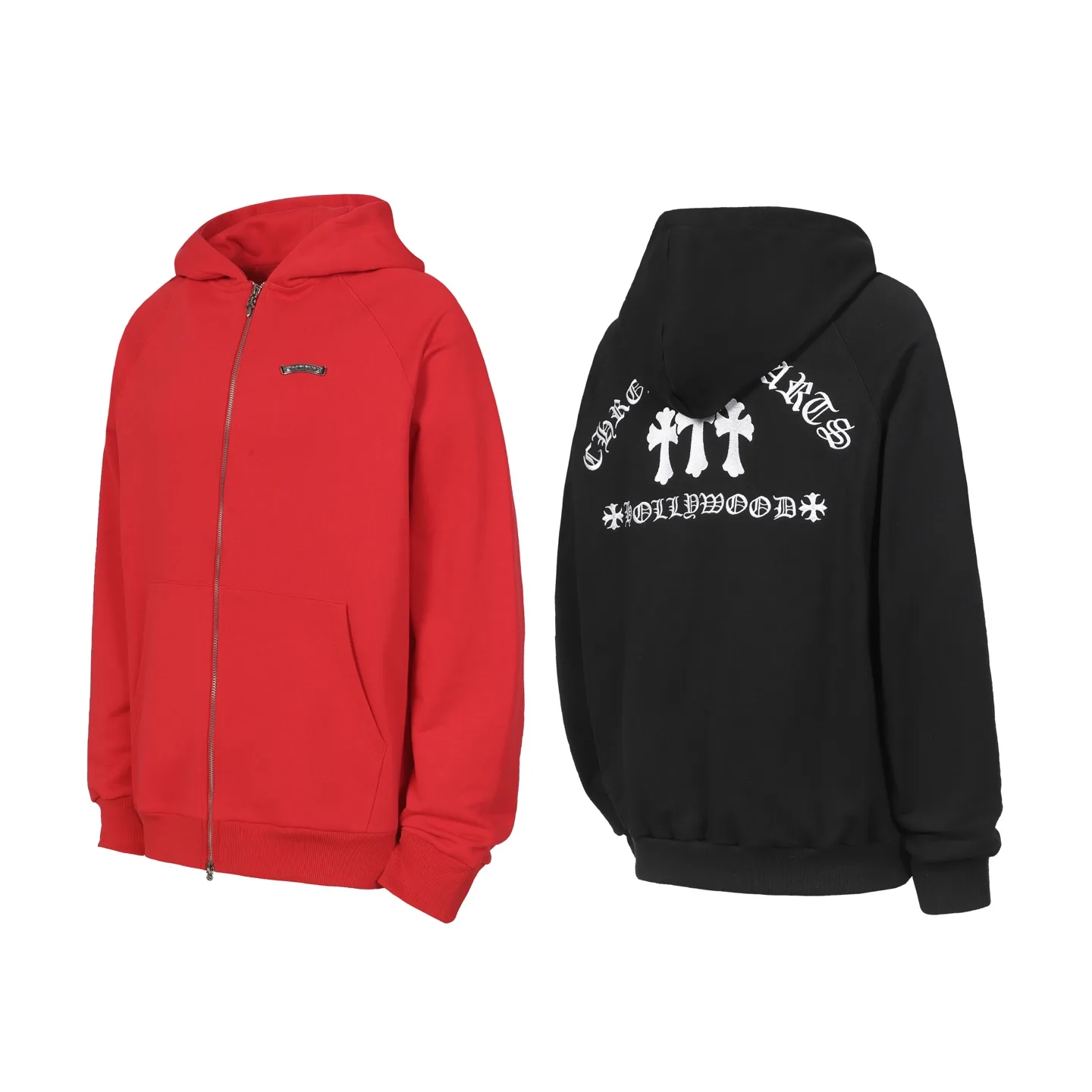 Logo-Print Zip-Up Hoodie D15513577
