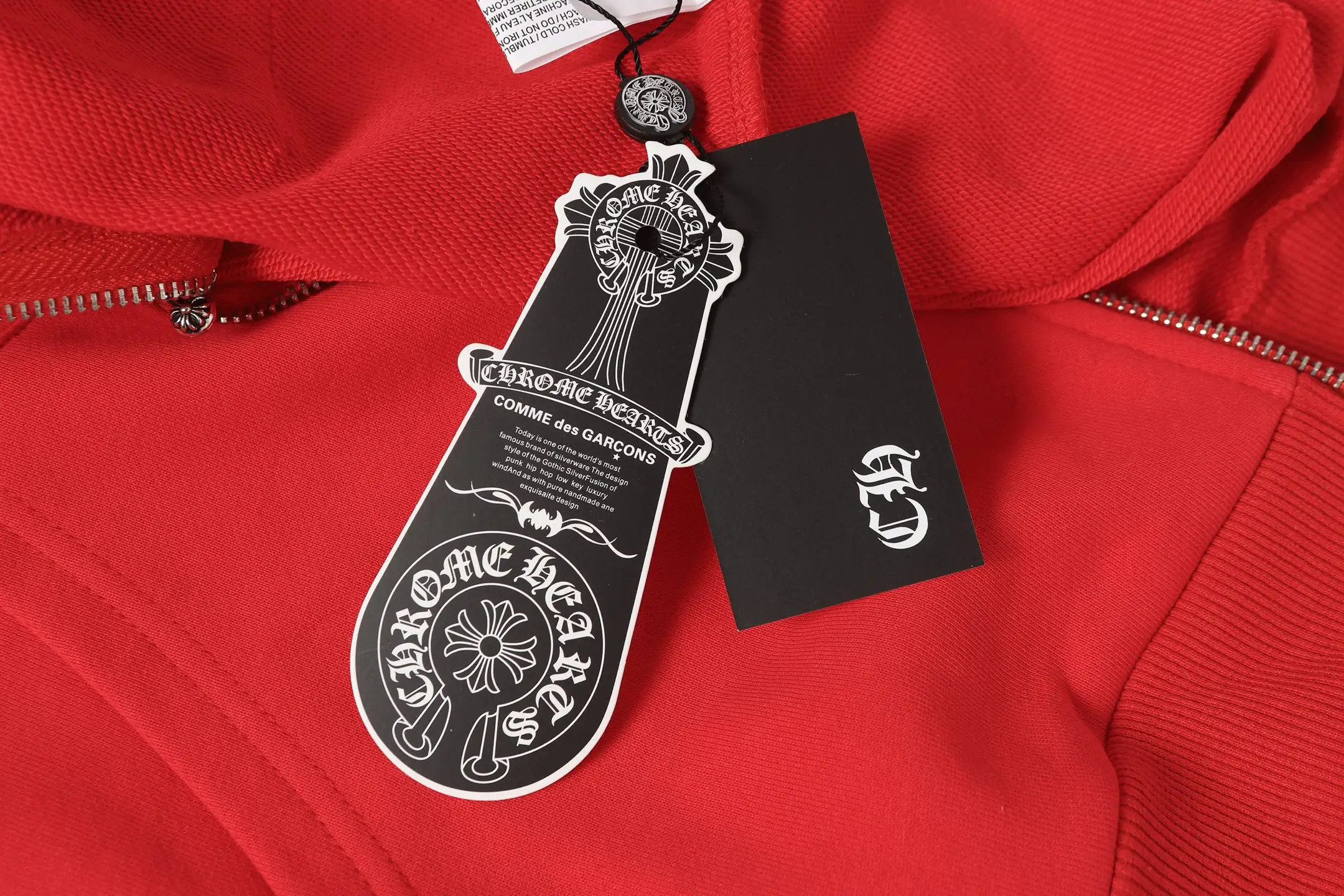 Logo-Embroidered Zip-Up Hoodie D15513576 — view 12