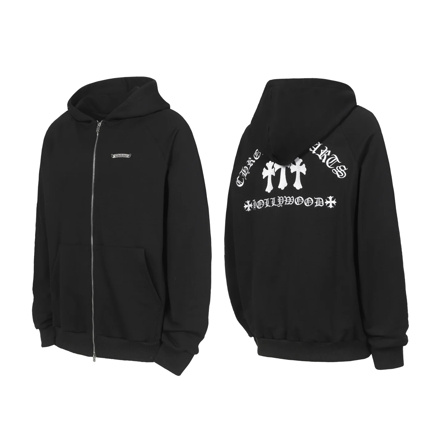Logo-Print Zip-Up Hoodie D15513575