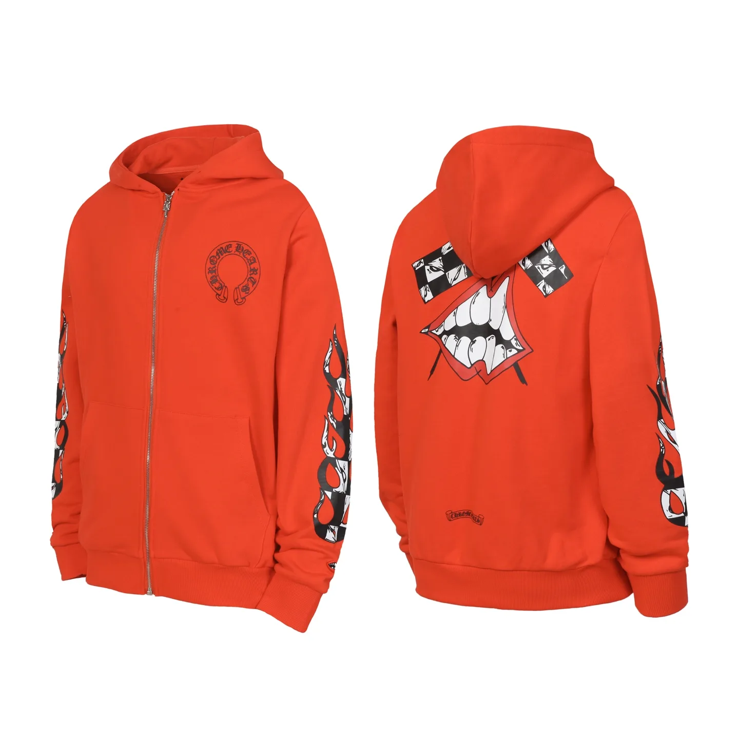 Logo Print Zip-Up Hoodie D15013465