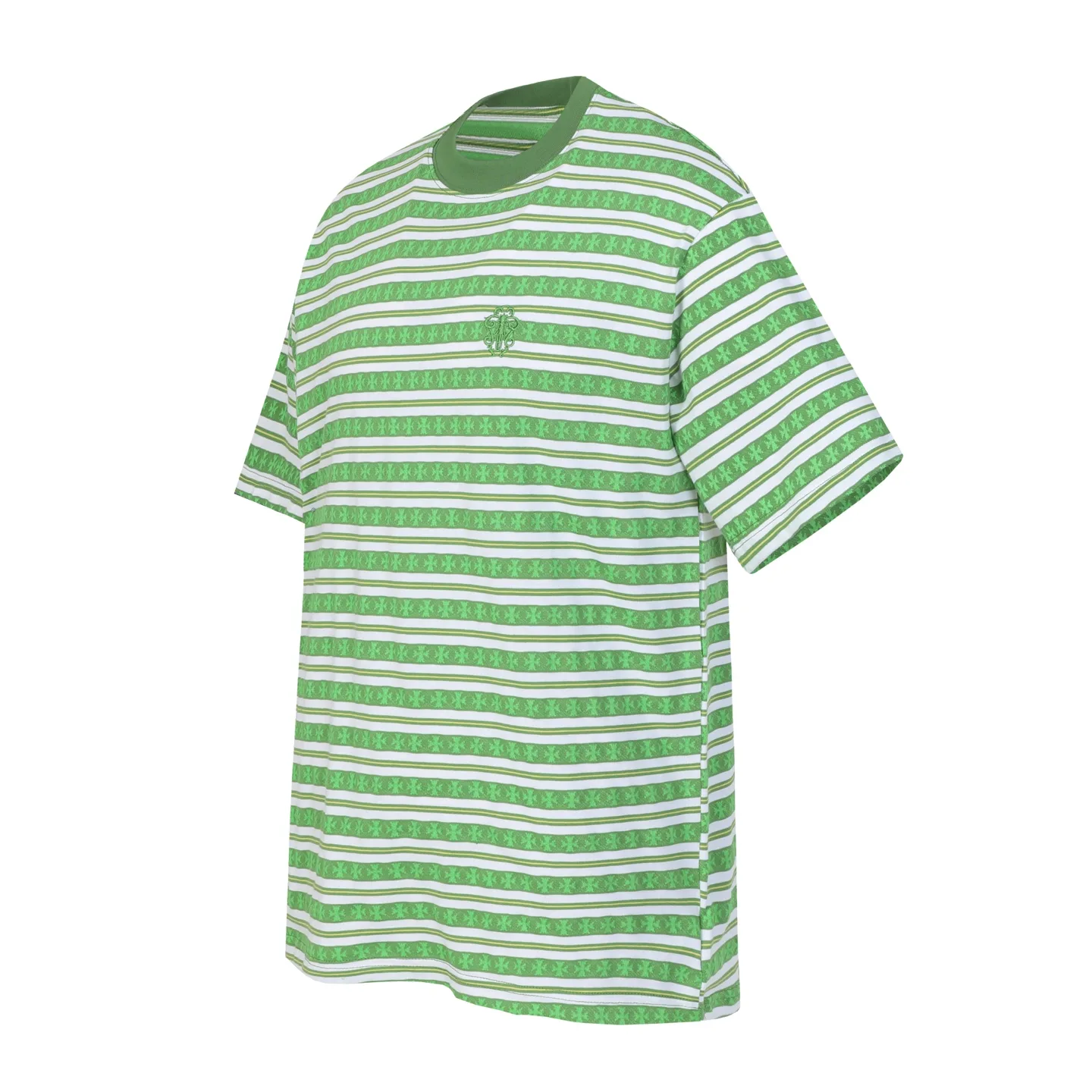 Striped Logo-Embroidered Cotton T-Shirt D10013750