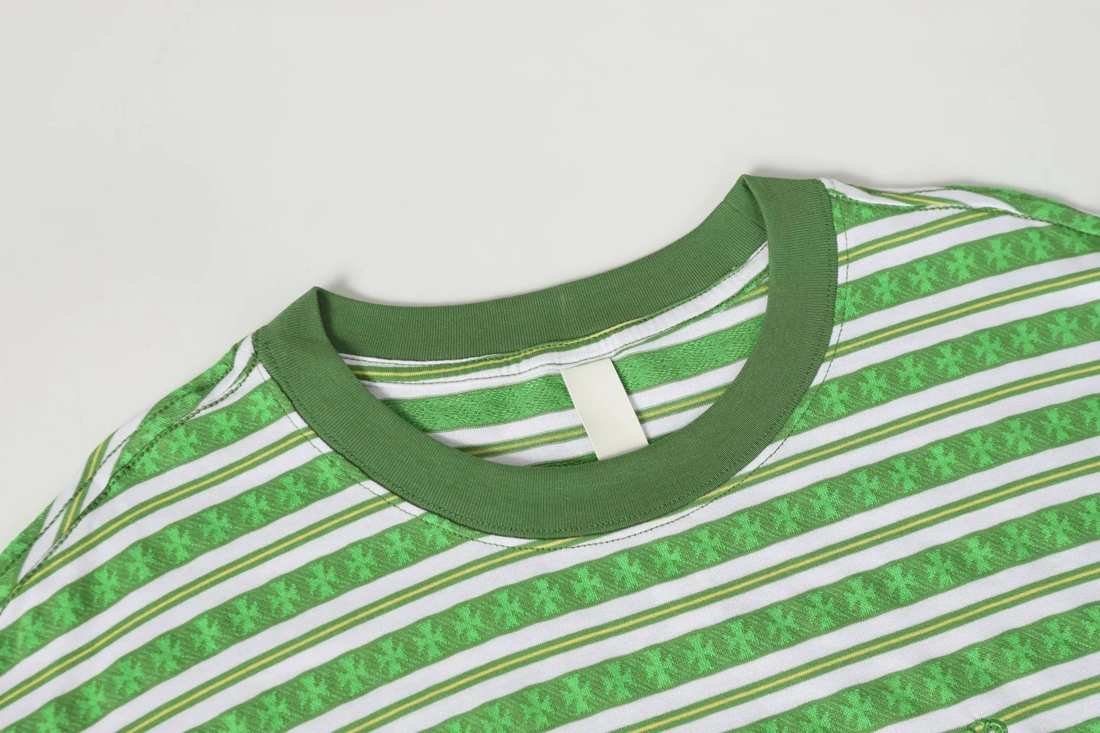 Striped Logo-Embroidered Cotton T-Shirt D10013750 — view 3