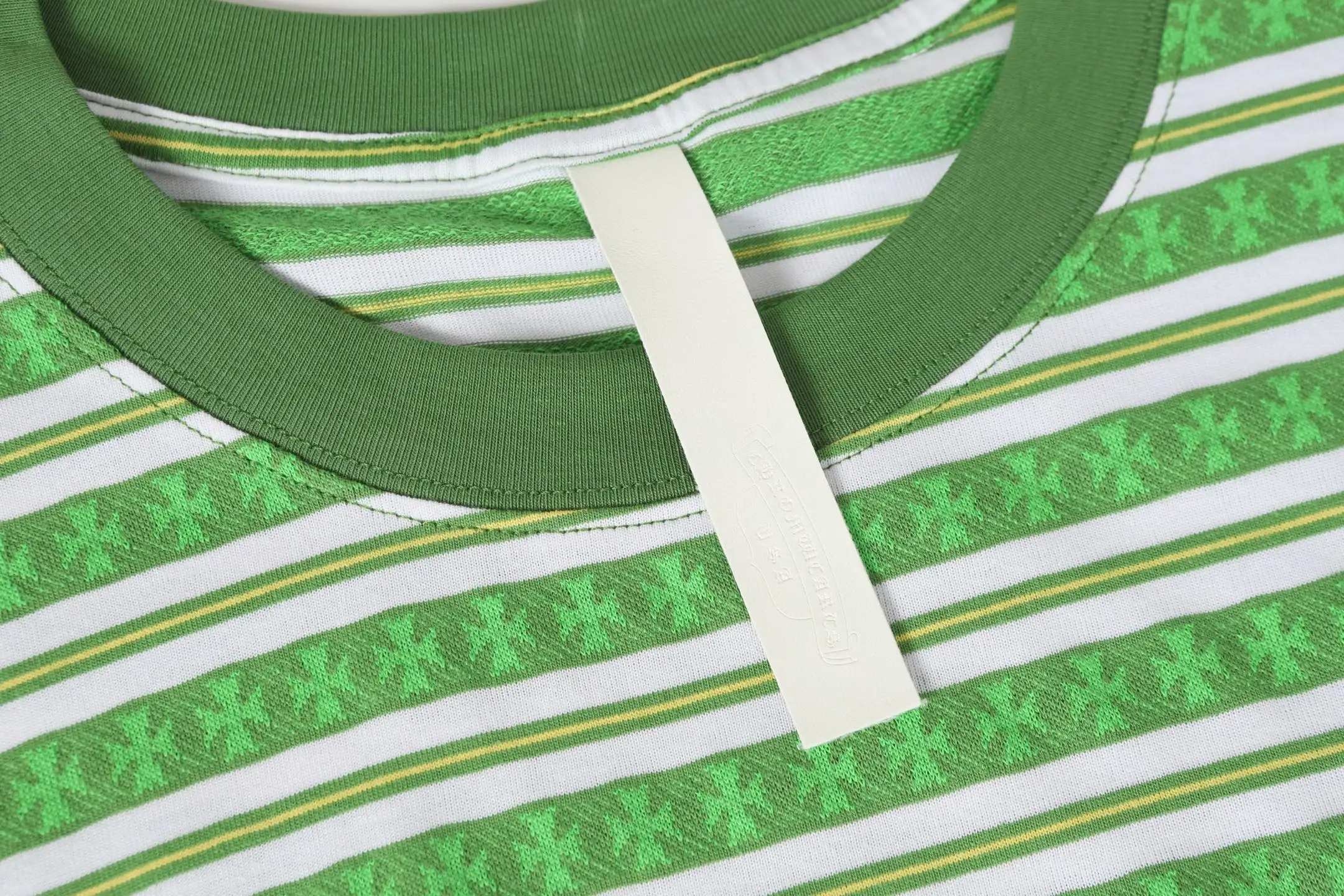 Striped Logo-Embroidered Cotton T-Shirt D10013750 — view 4
