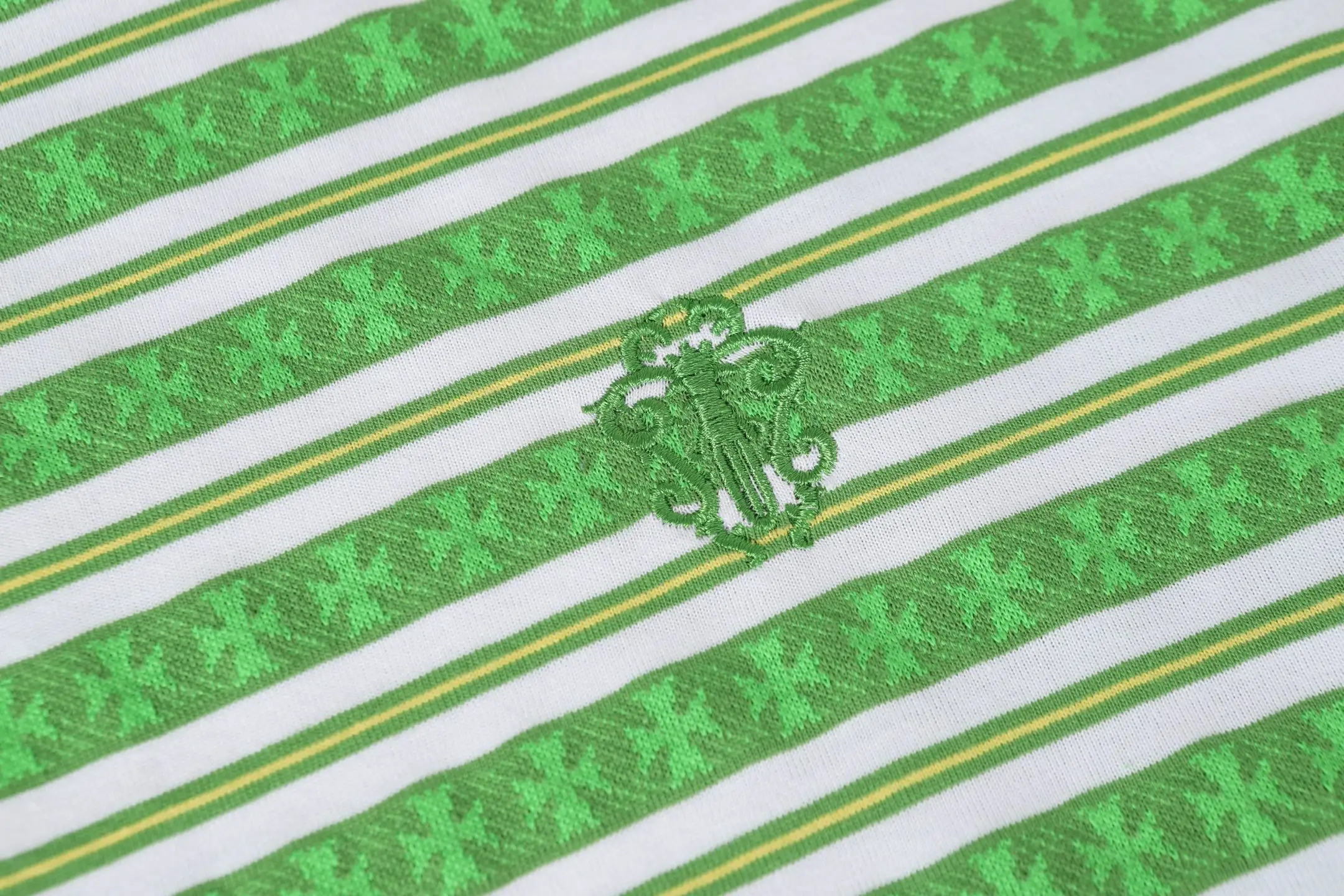 Striped Logo-Embroidered Cotton T-Shirt D10013750 — view 5