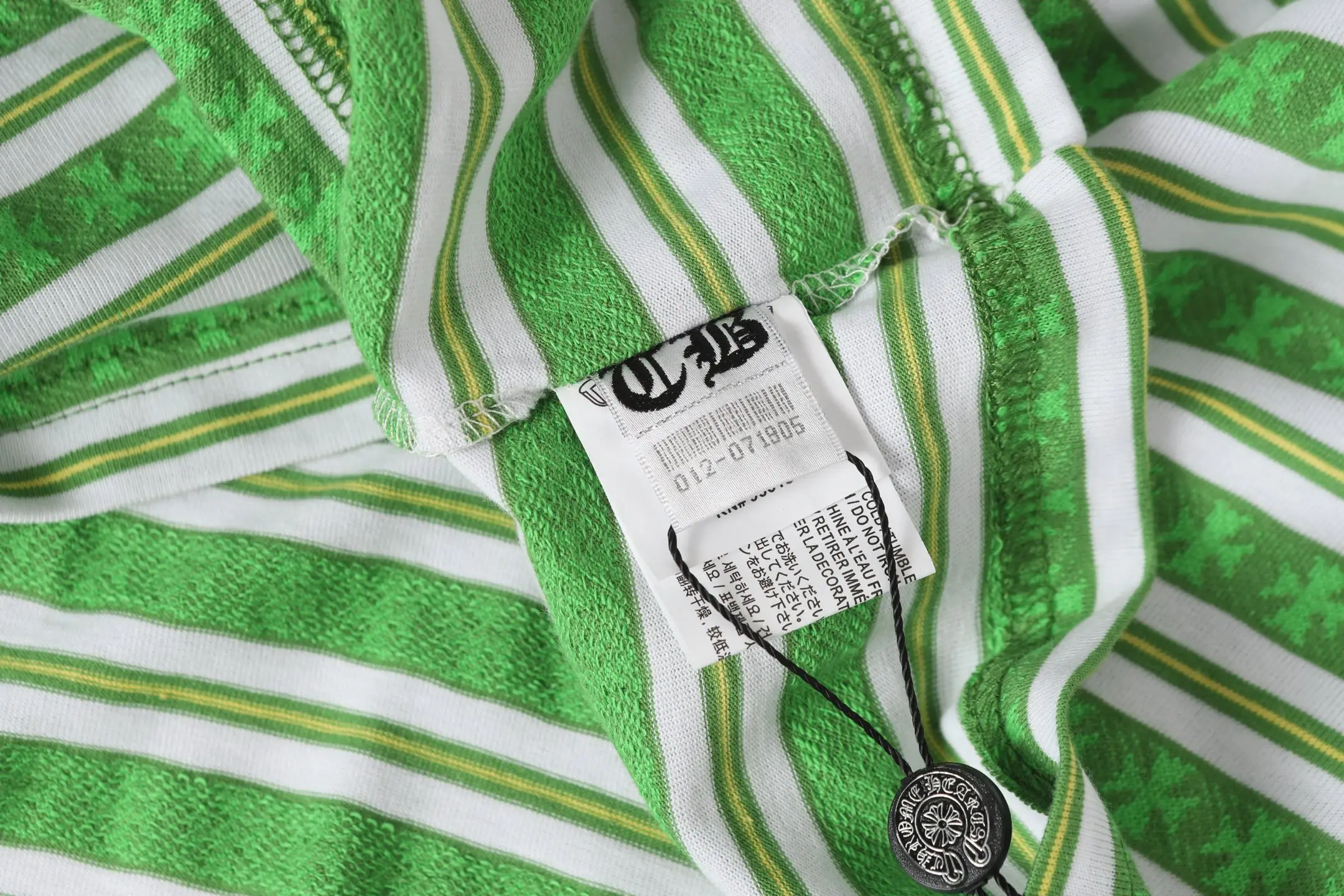 Striped Logo-Embroidered Cotton T-Shirt D10013750 — view 6