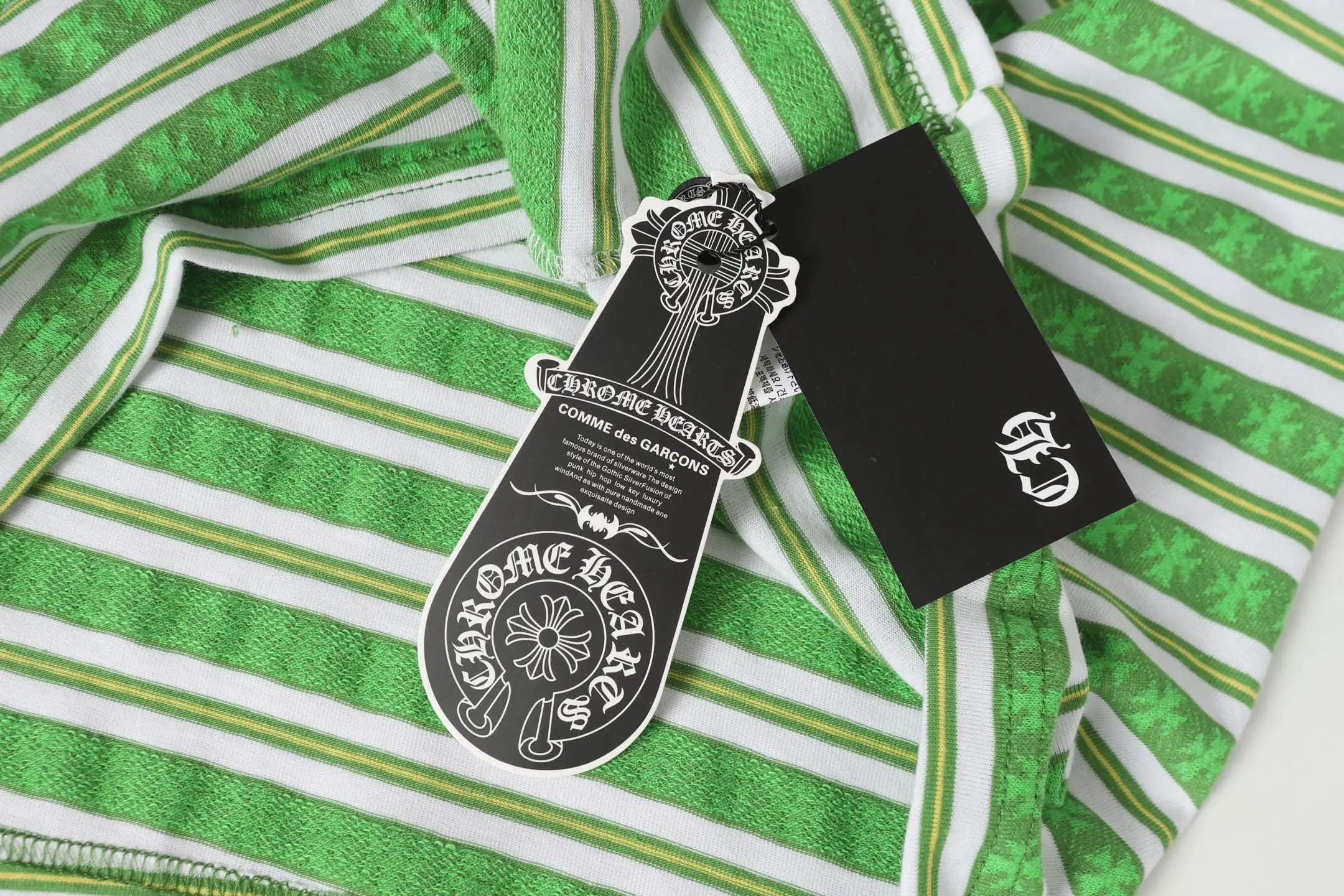Striped Logo-Embroidered Cotton T-Shirt D10013750 — view 7