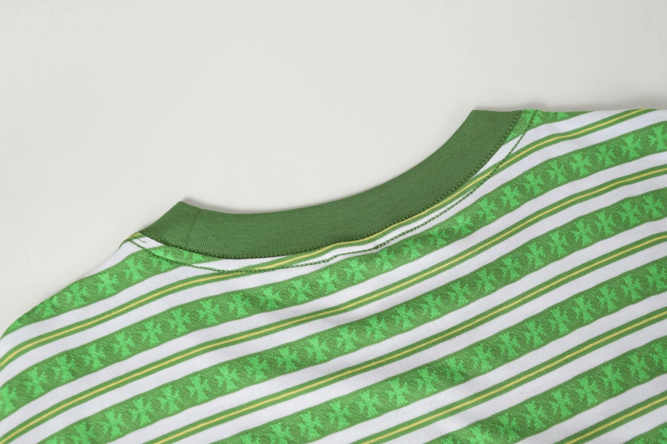 Striped Logo-Embroidered Cotton T-Shirt D10013750 — view 8