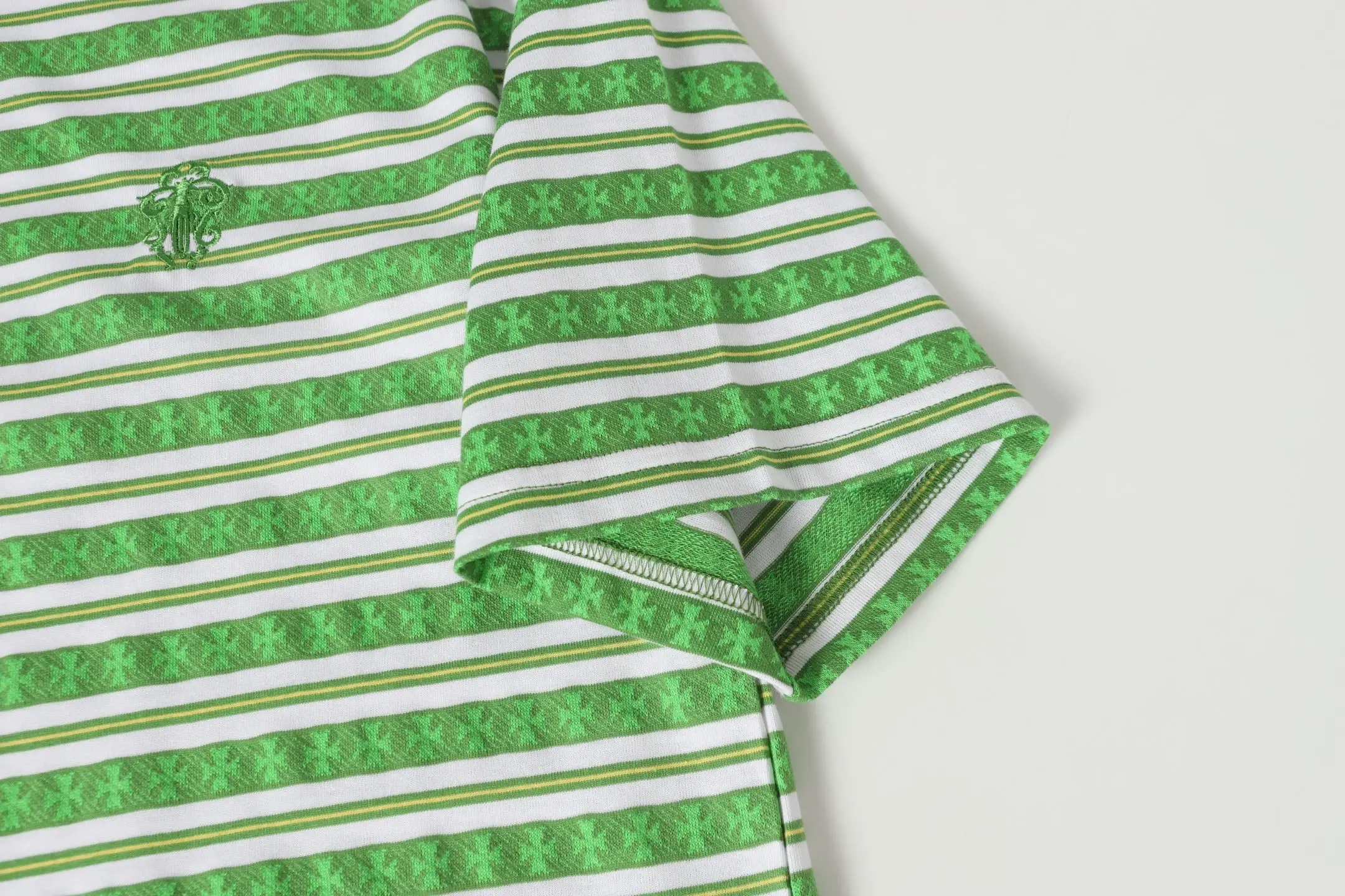 Striped Logo-Embroidered Cotton T-Shirt D10013750 — view 9