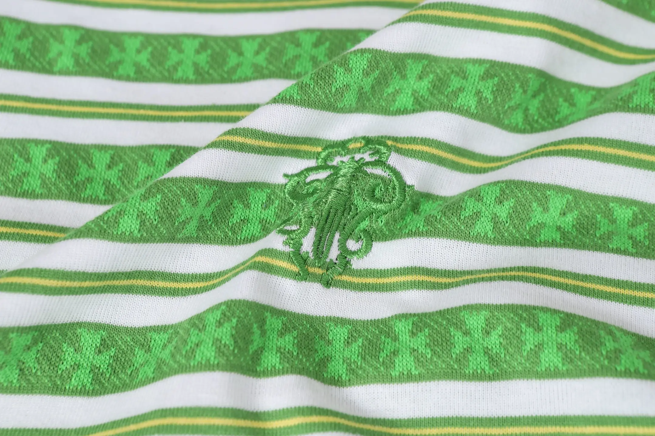 Striped Logo-Embroidered Cotton T-Shirt D10013750 — view 11