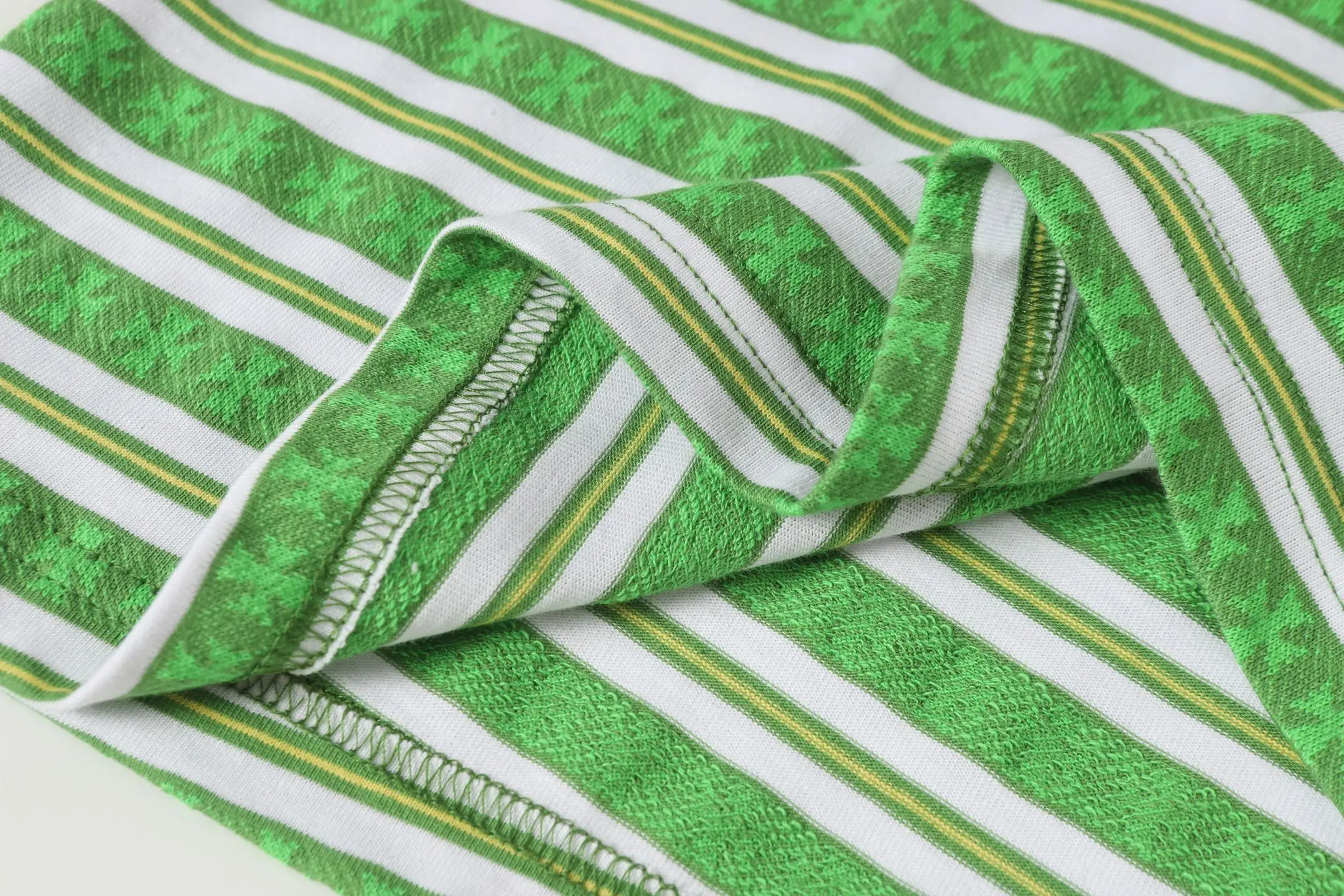 Striped Logo-Embroidered Cotton T-Shirt D10013750 — view 12