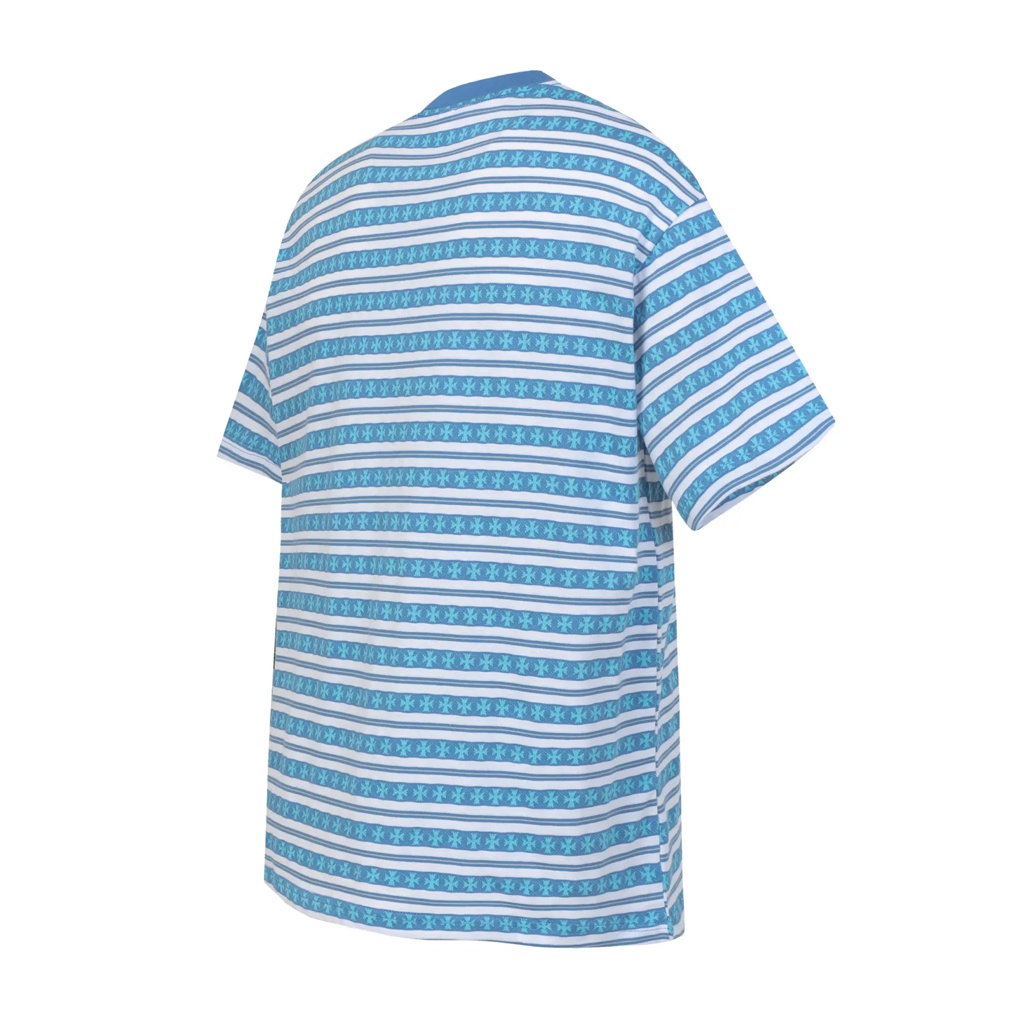 Striped Logo-Embroidered Cotton T-Shirt D10013748 — view 2