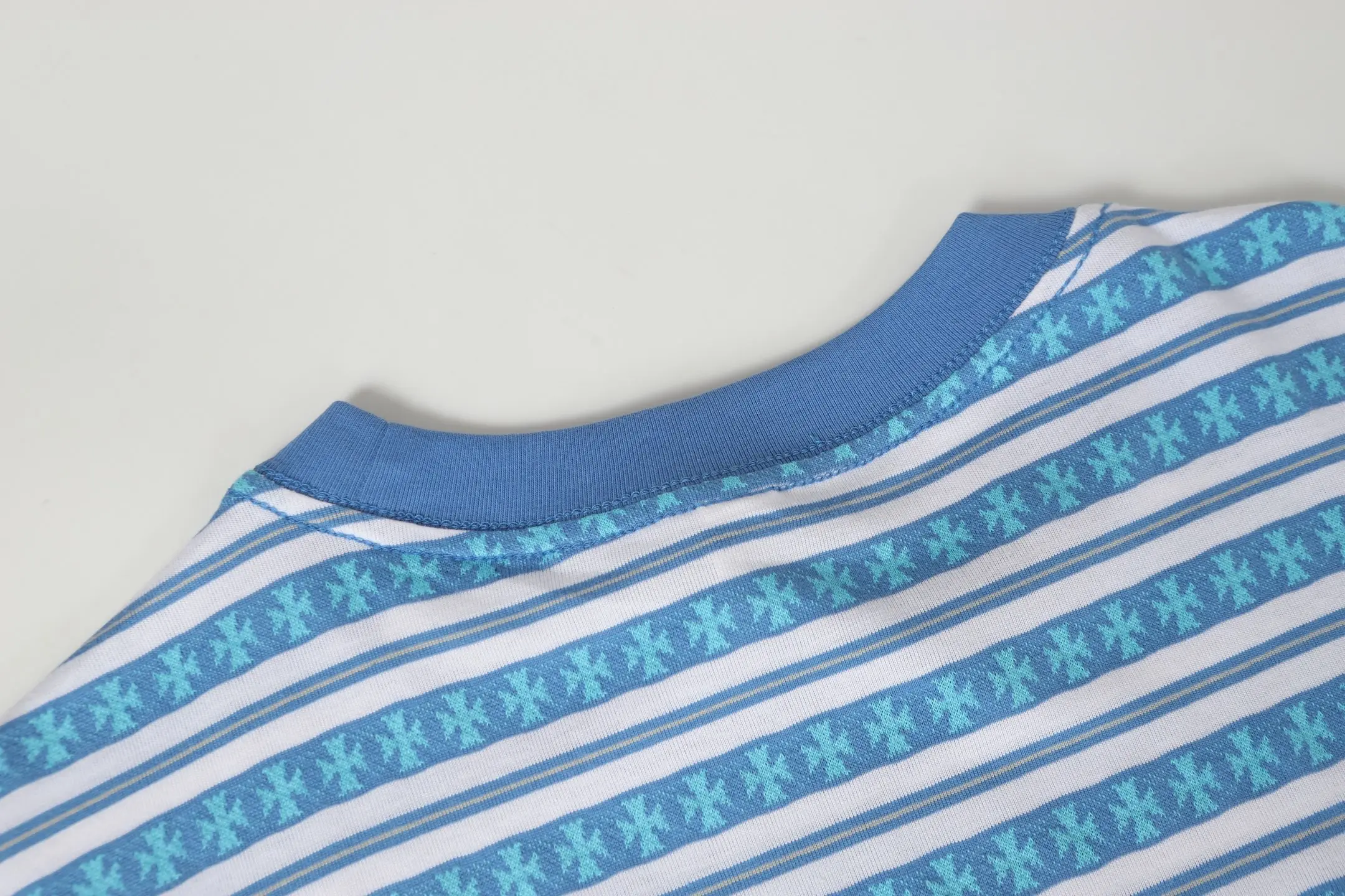 Striped Logo-Embroidered Cotton T-Shirt D10013748 — view 8