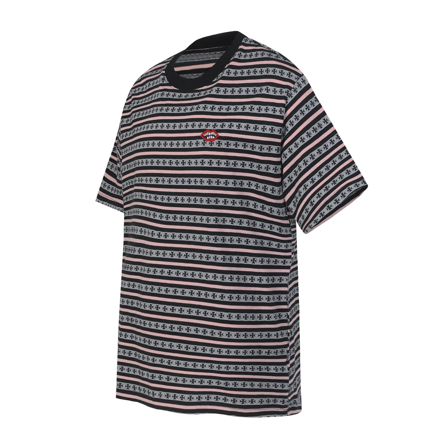Striped Logo-Embroidered Cotton T-Shirt D10013751 — view 6
