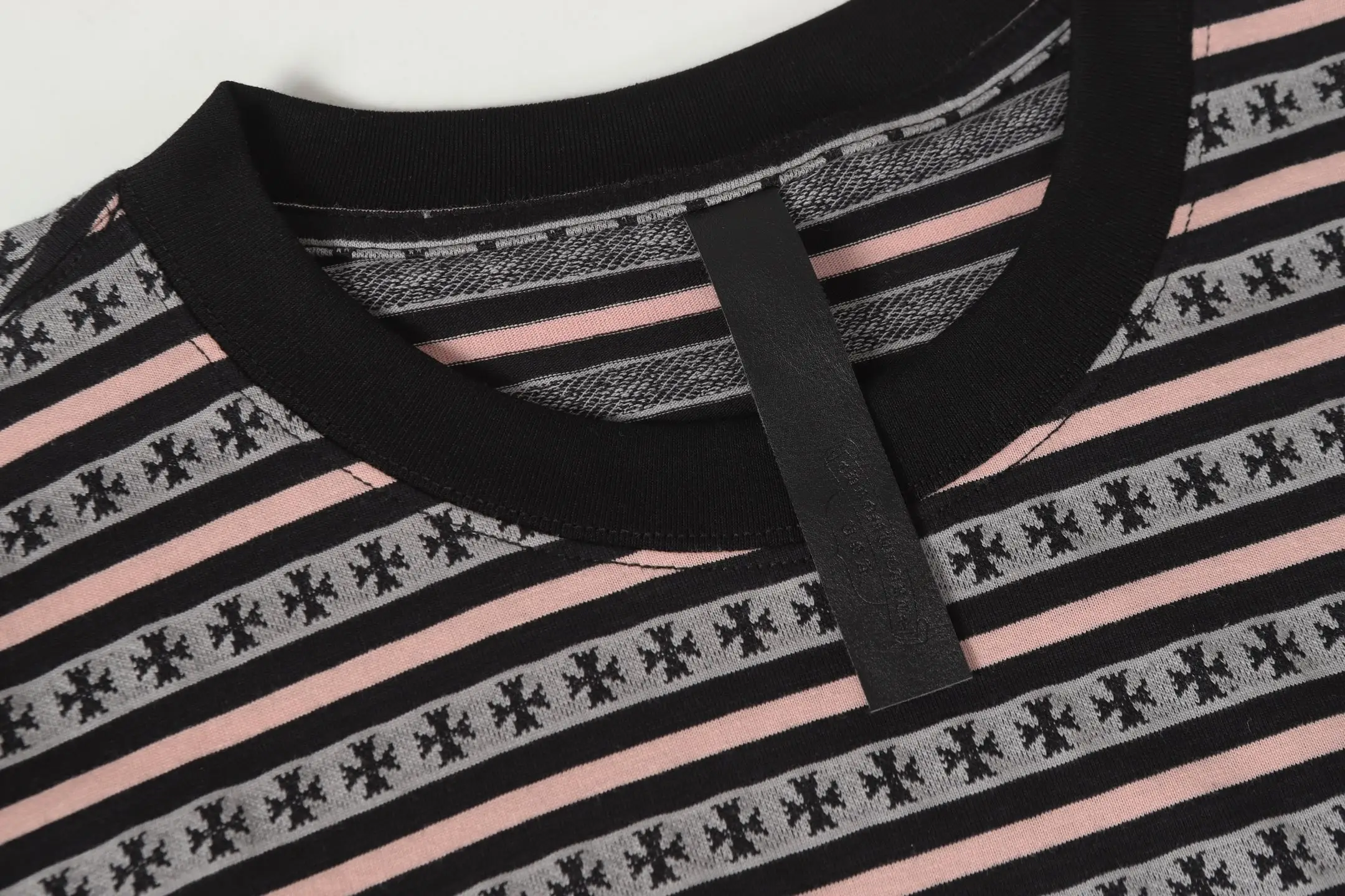Striped Logo-Embroidered Cotton T-Shirt D10013749 — view 4