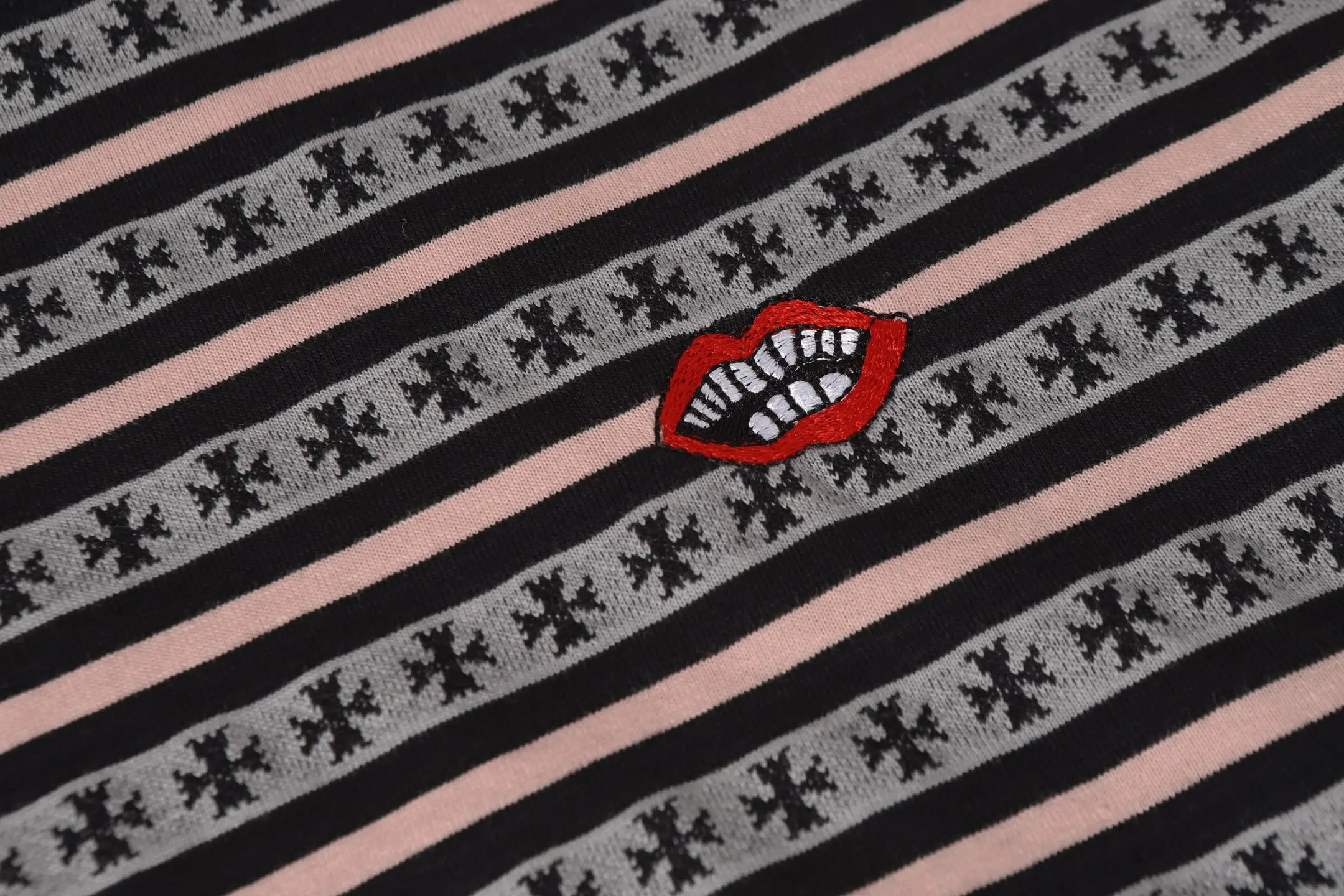Striped Logo-Embroidered Cotton T-Shirt D10013749 — view 5