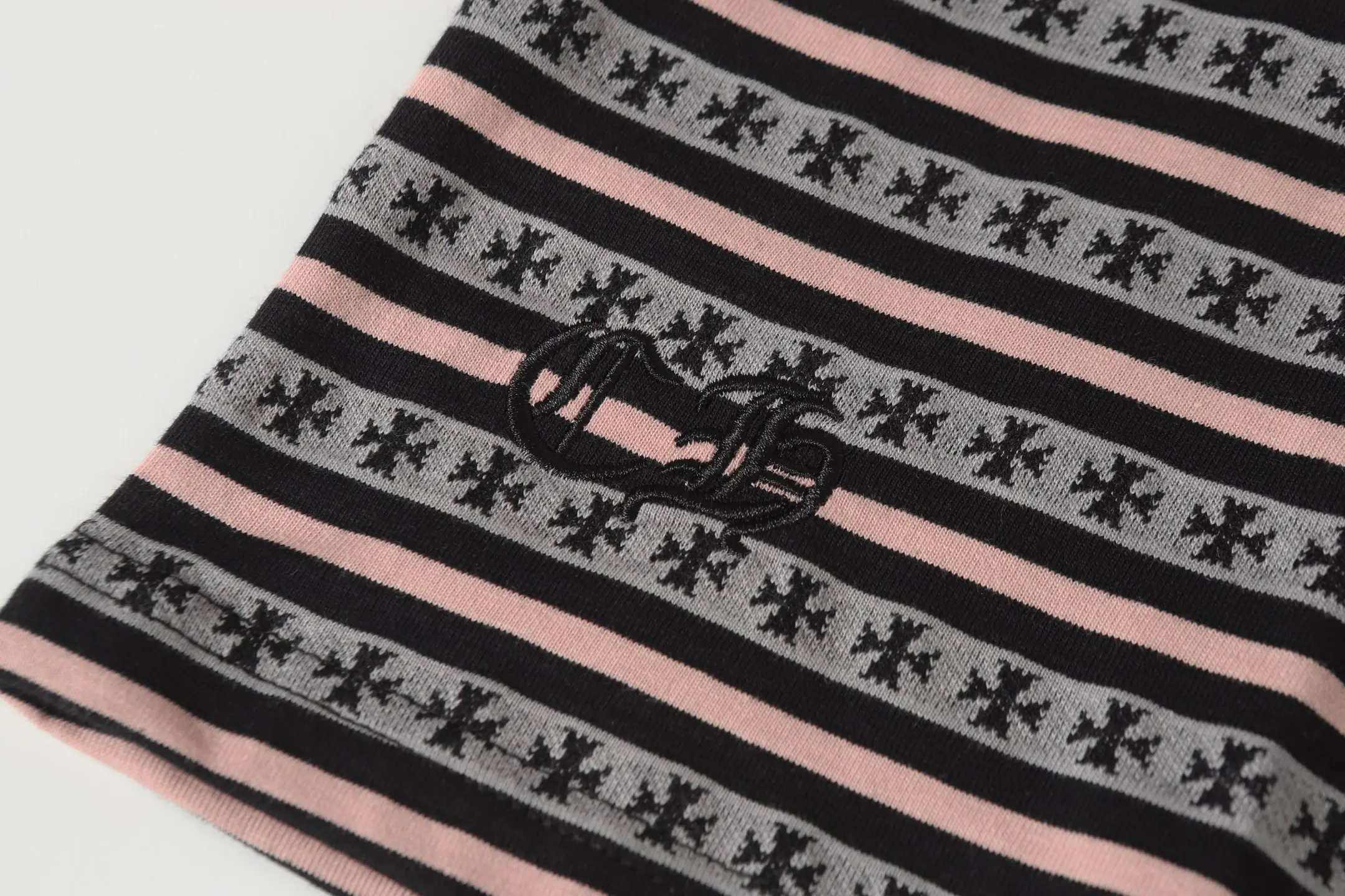 Striped Logo-Embroidered Cotton T-Shirt D10013749 — view 6