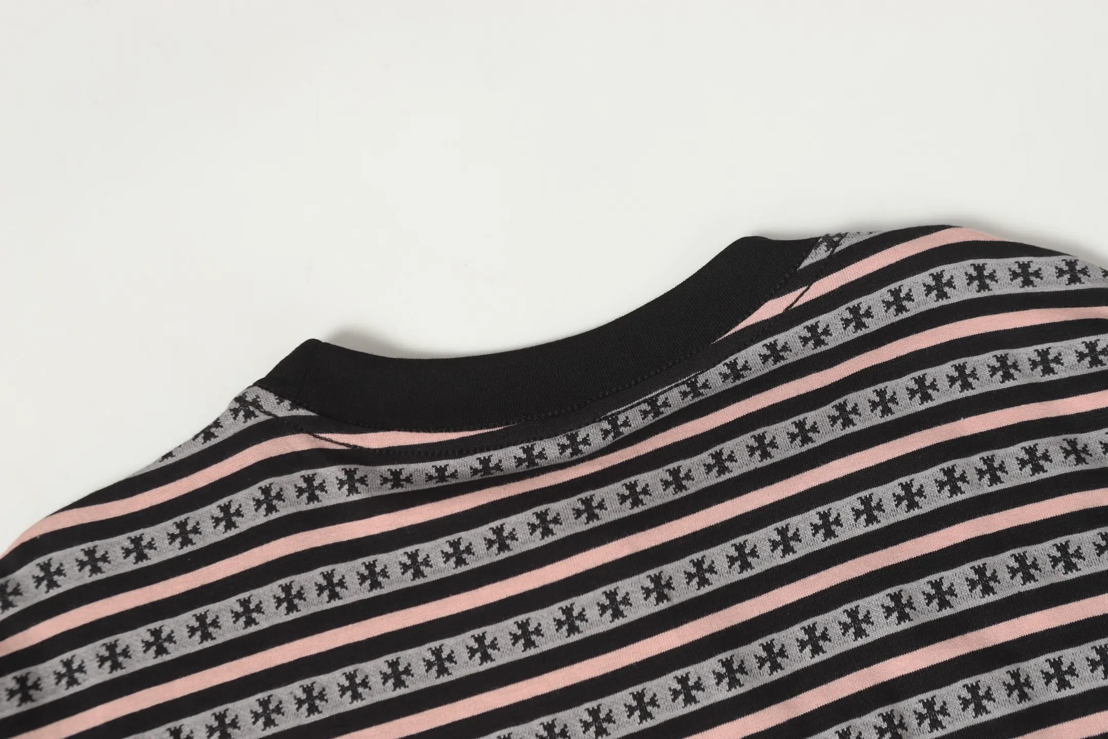 Striped Logo-Embroidered Cotton T-Shirt D10013749 — view 8