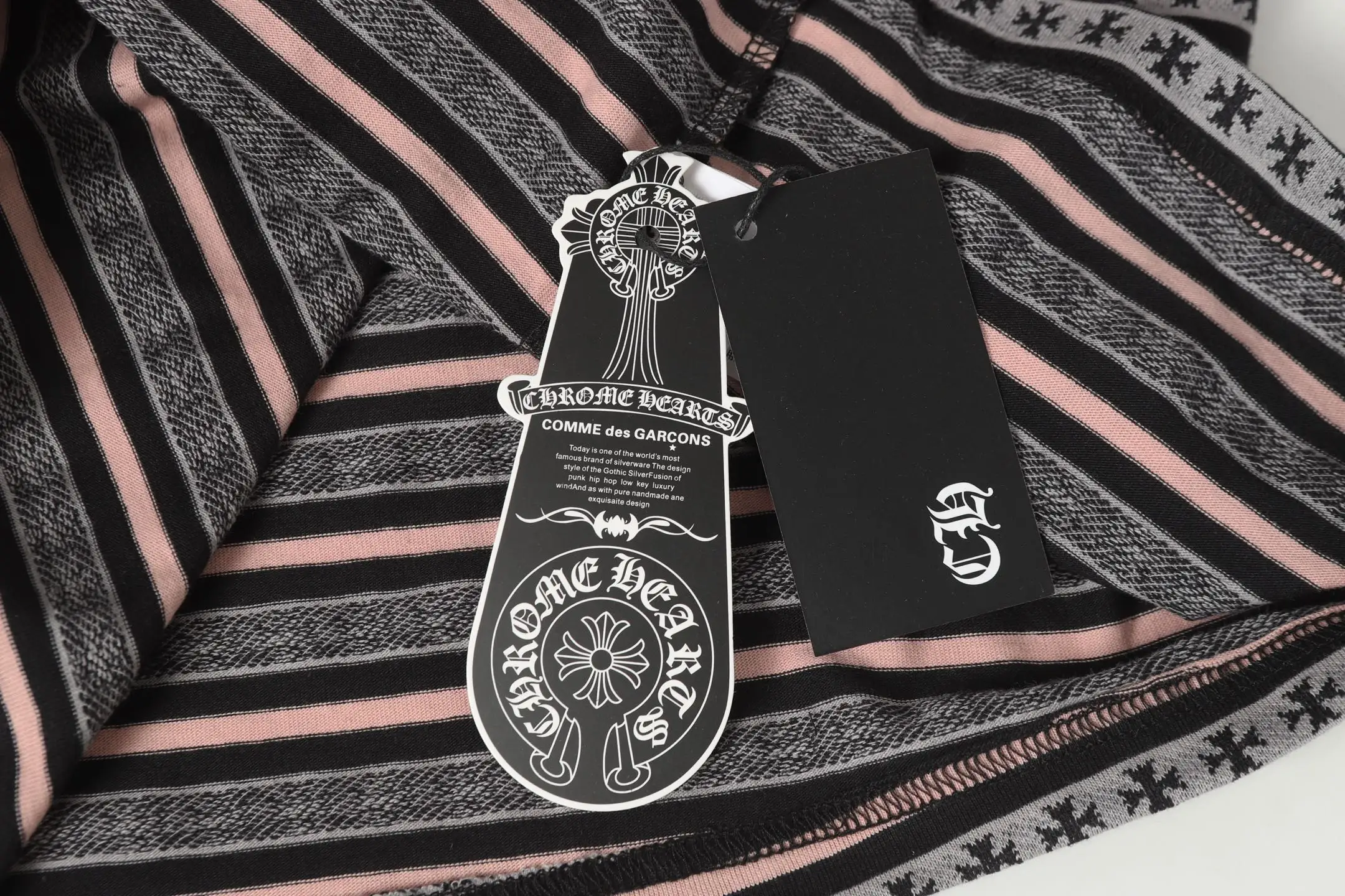 Striped Logo-Embroidered Cotton T-Shirt D10013749 — view 9