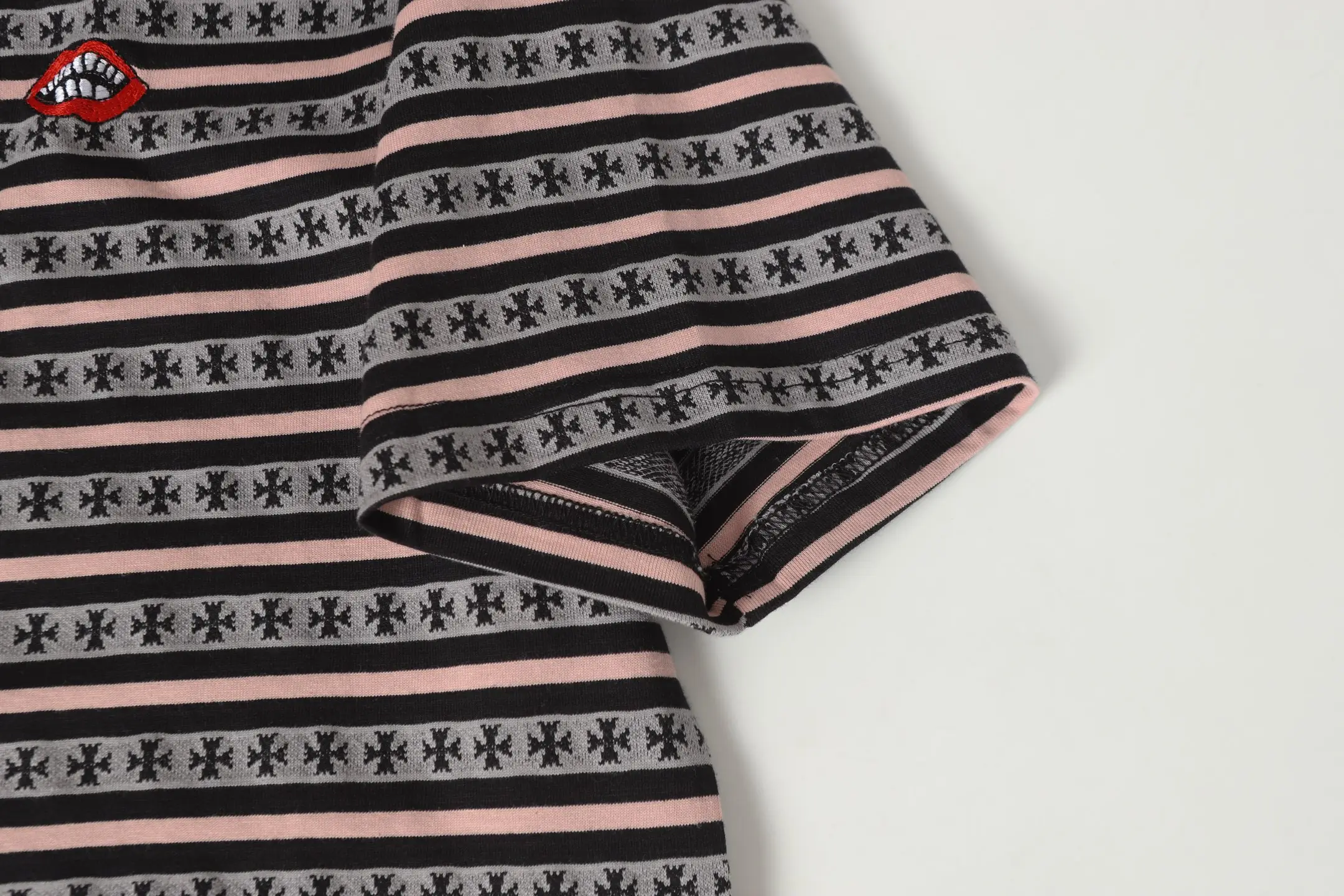 Striped Logo-Embroidered Cotton T-Shirt D10013749 — view 11