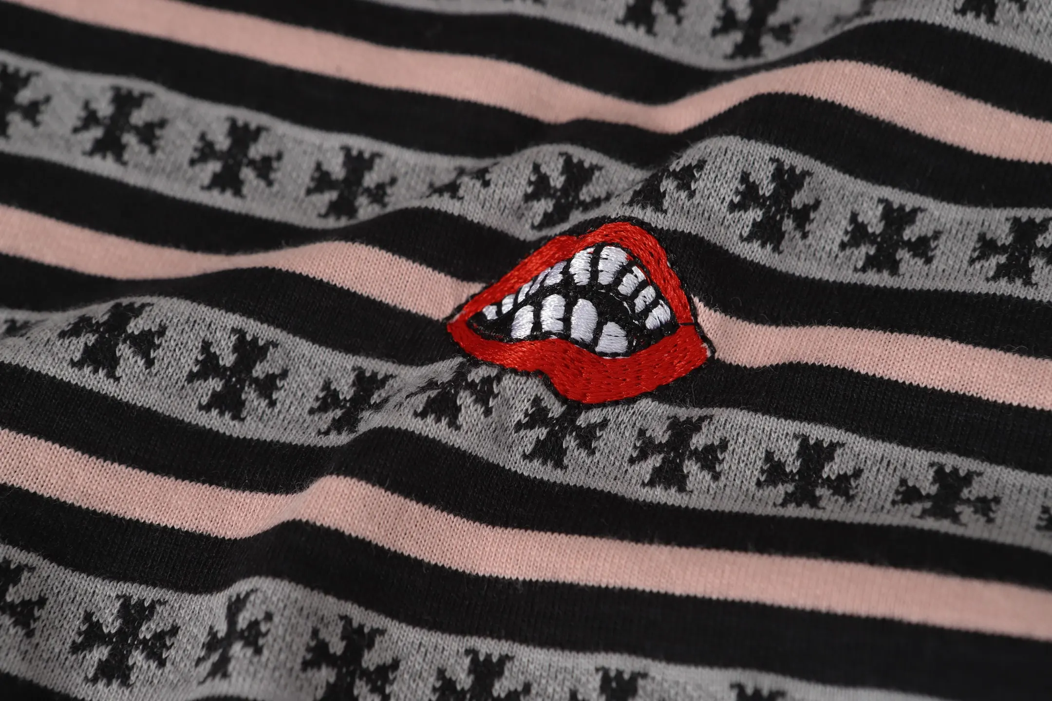 Striped Logo-Embroidered Cotton T-Shirt D10013749 — view 12