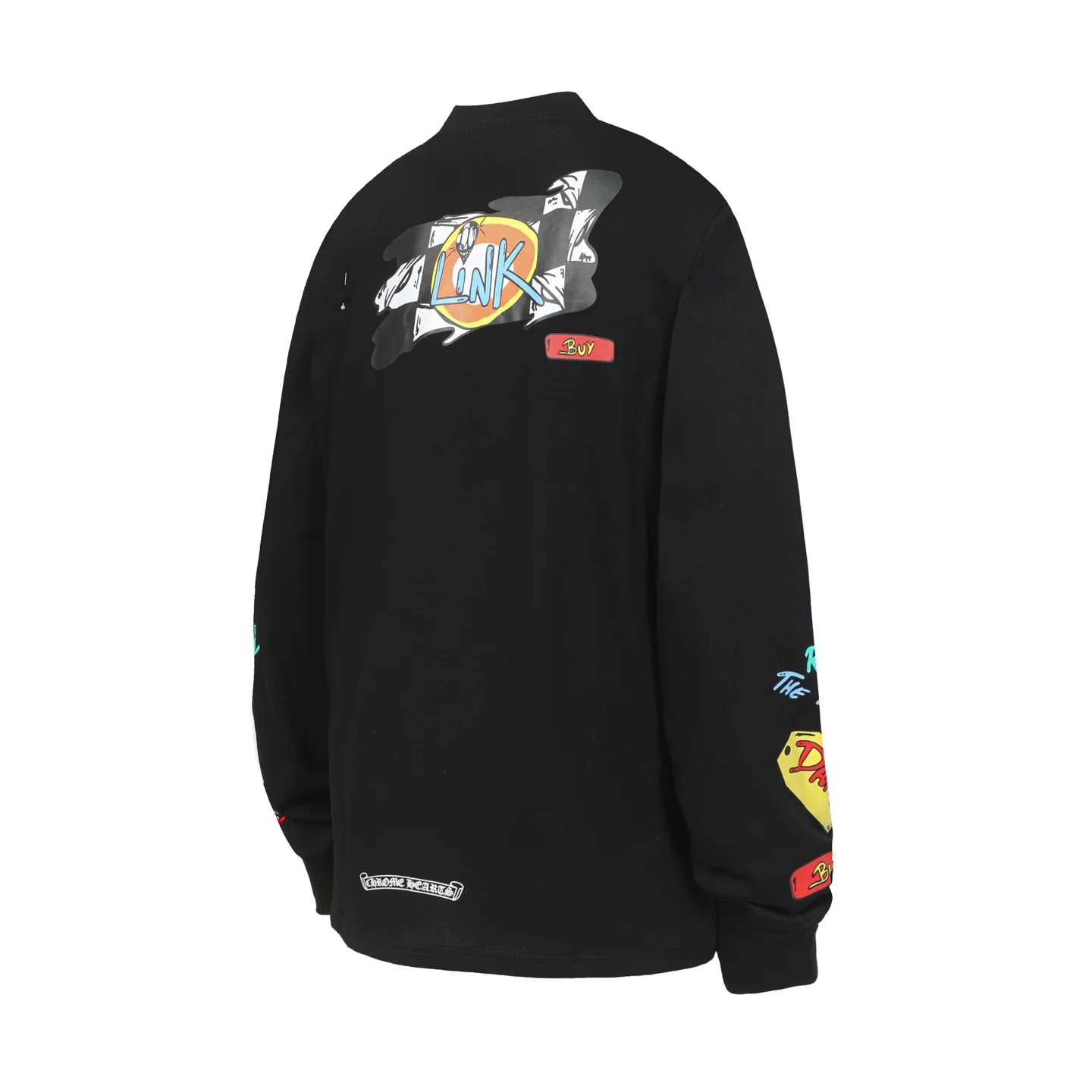 Graffiti Print Long-Sleeve T-Shirt D10013493 — view 3