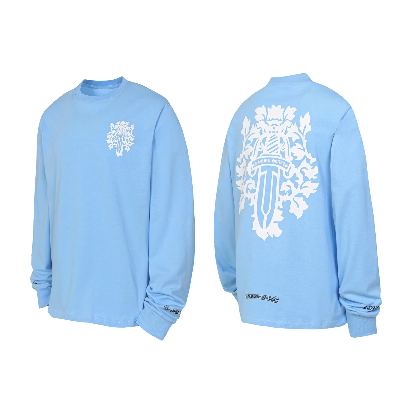 Dagger Print Long-Sleeve T-Shirt D10013470