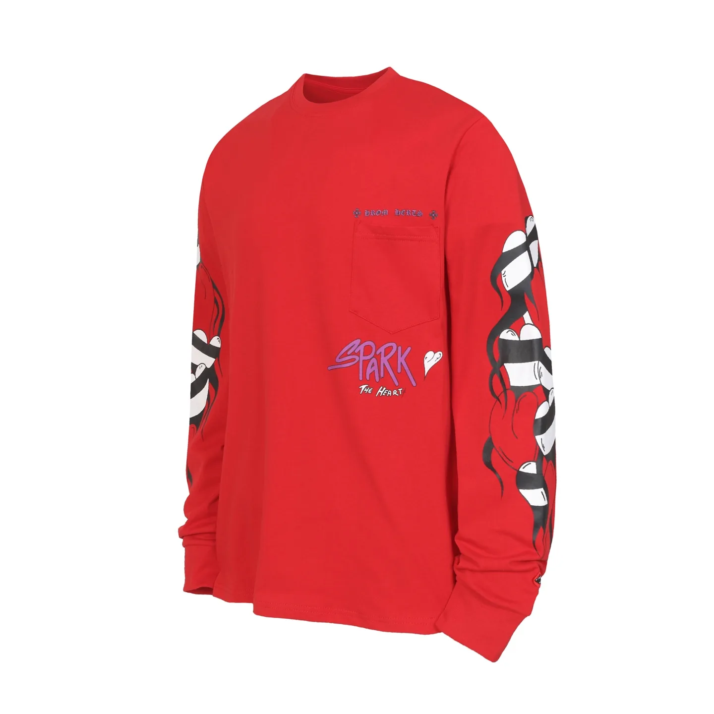 Graffiti Print Long-Sleeve T-Shirt D10013570 — view 2