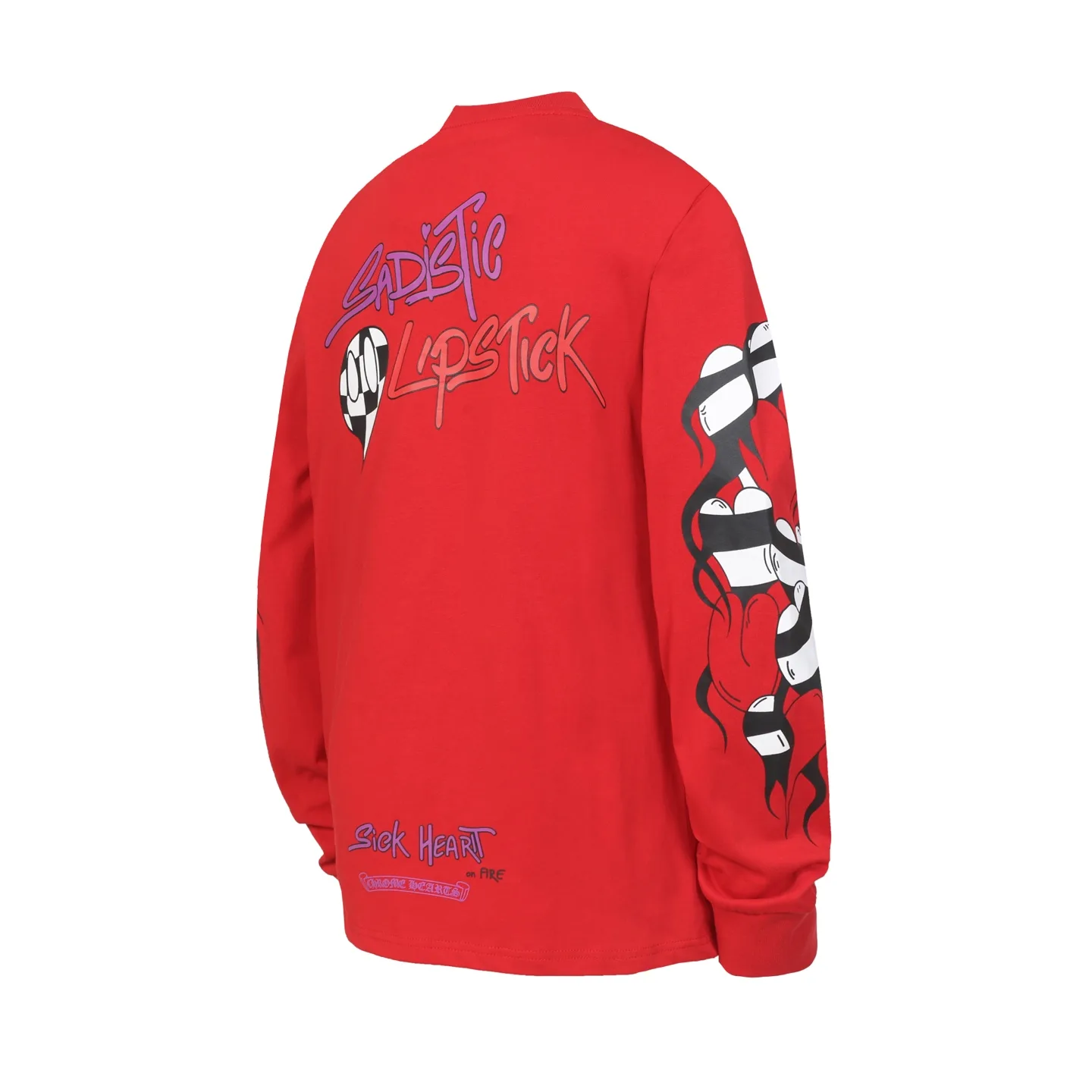 Graffiti Print Long-Sleeve T-Shirt D10013570 — view 3