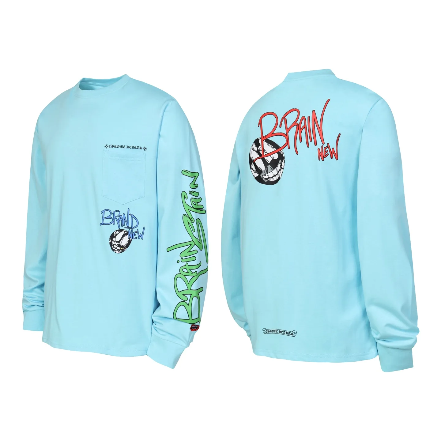 Chrome Hearts Graffiti Print Long-Sleeve T-Shirt D10013565
