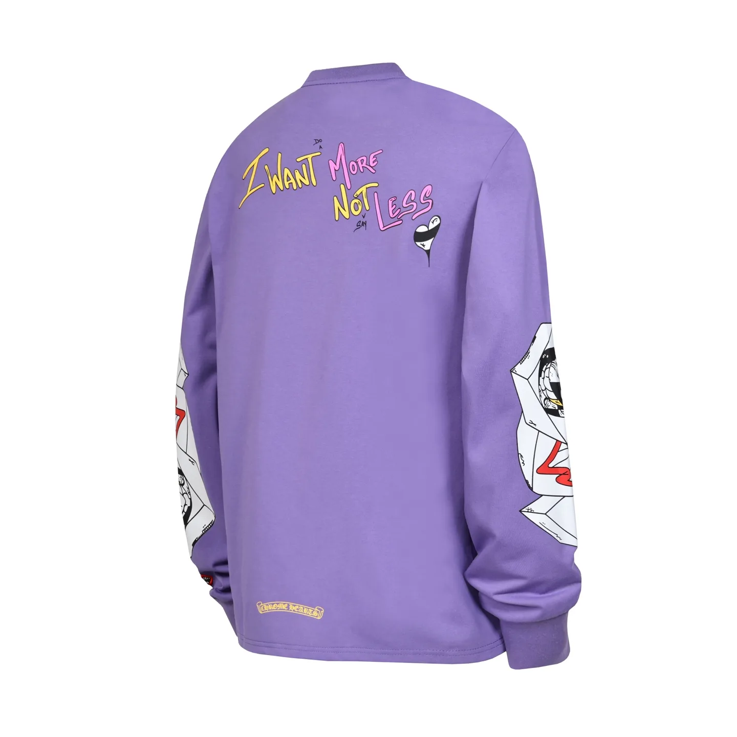Graffiti Print Long-Sleeve Pocket T-Shirt D10013569 — view 3