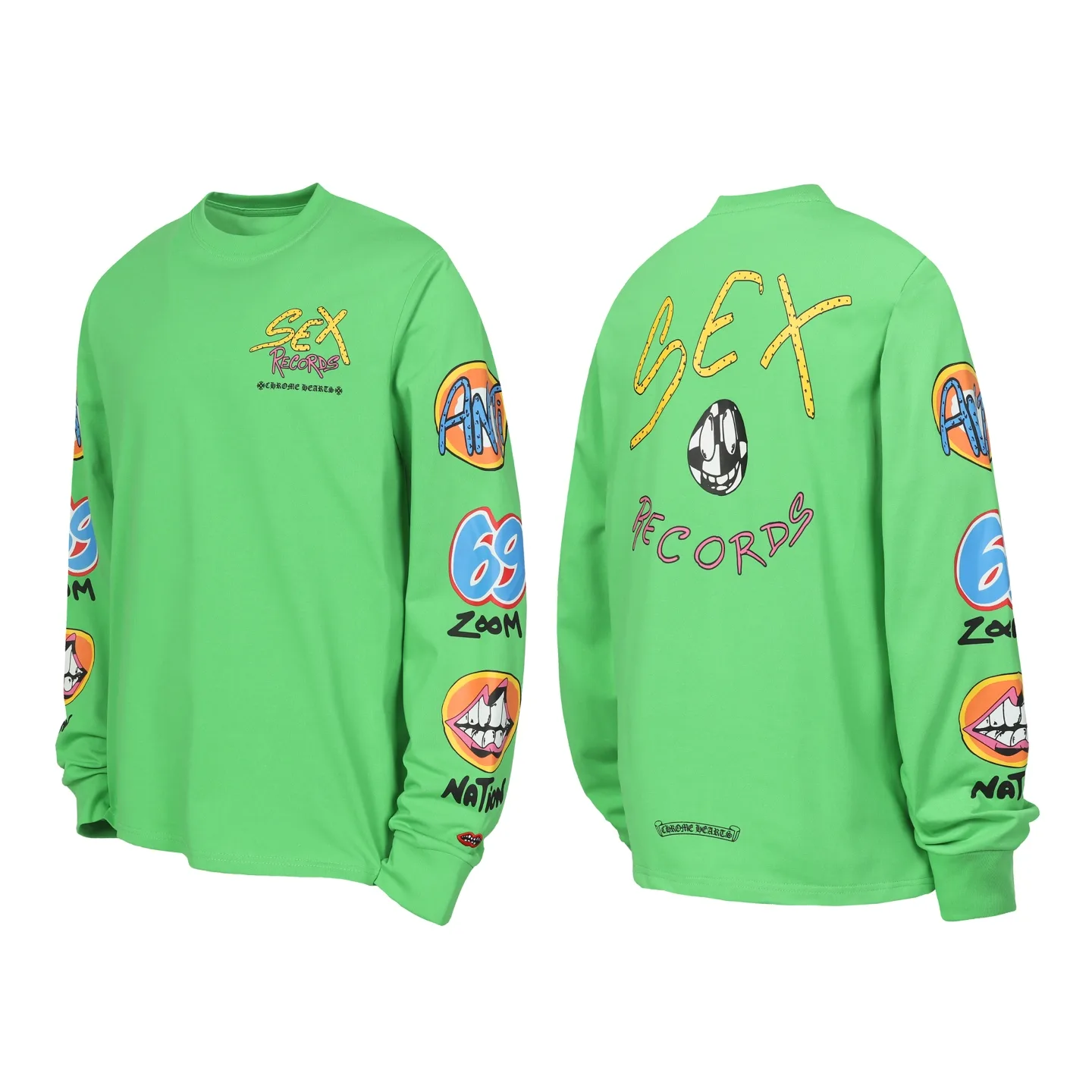 Sex Records Printed Long-Sleeve T-Shirt D10013571