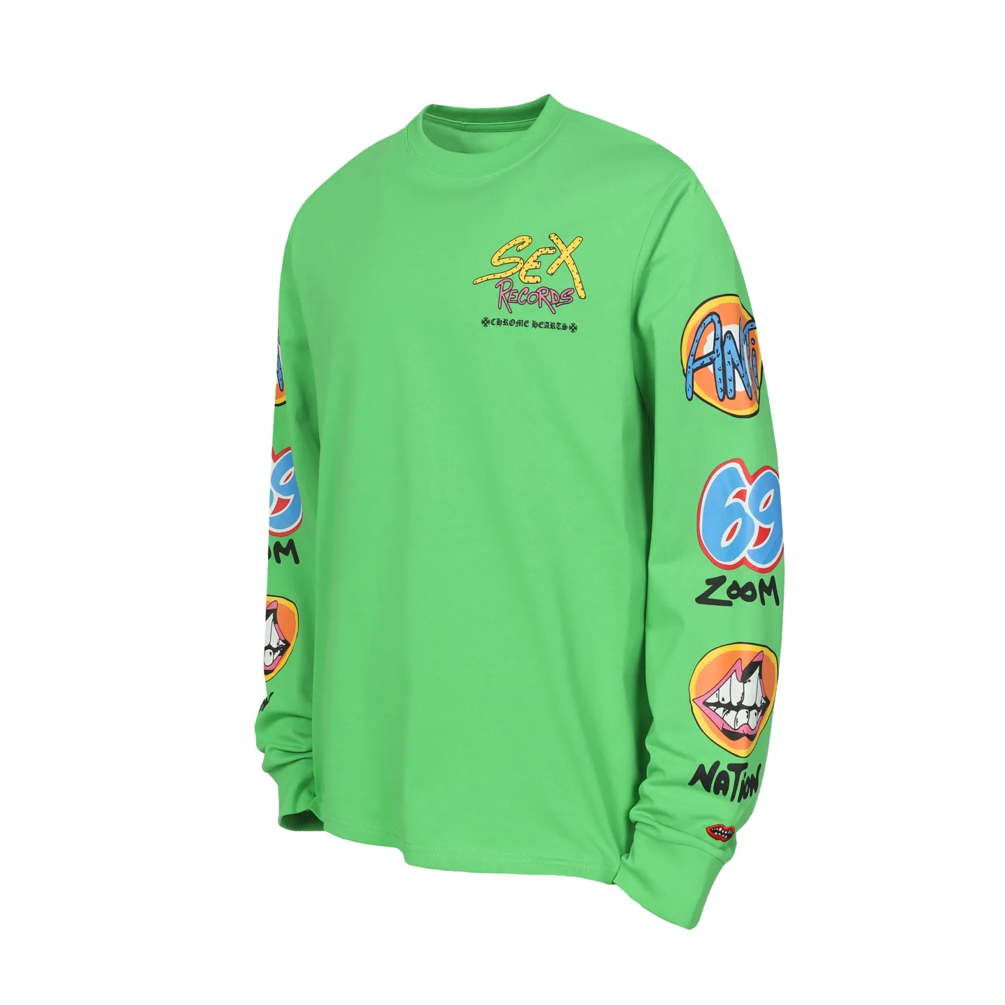 Sex Records Printed Long-Sleeve T-Shirt D10013571 — view 2