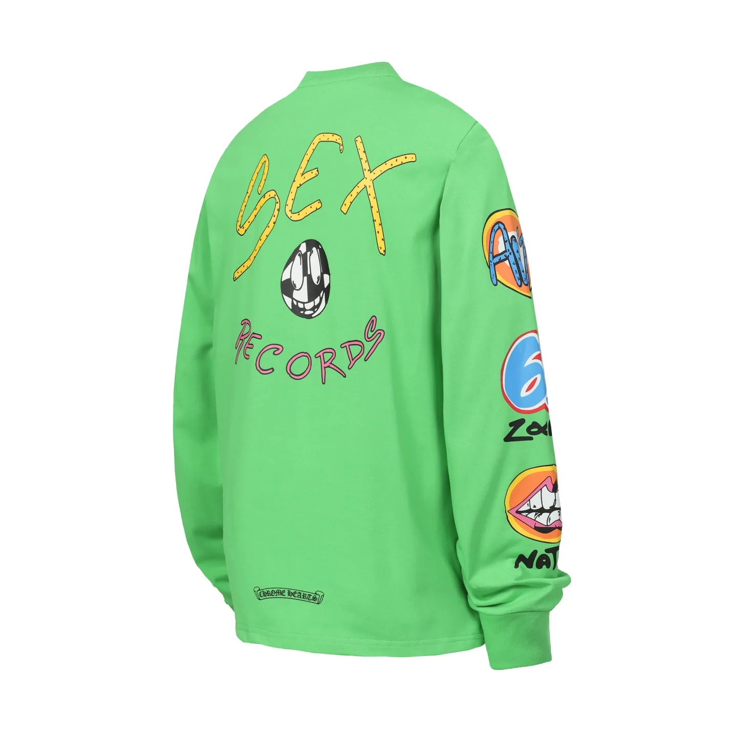 Sex Records Printed Long-Sleeve T-Shirt D10013571 — view 3
